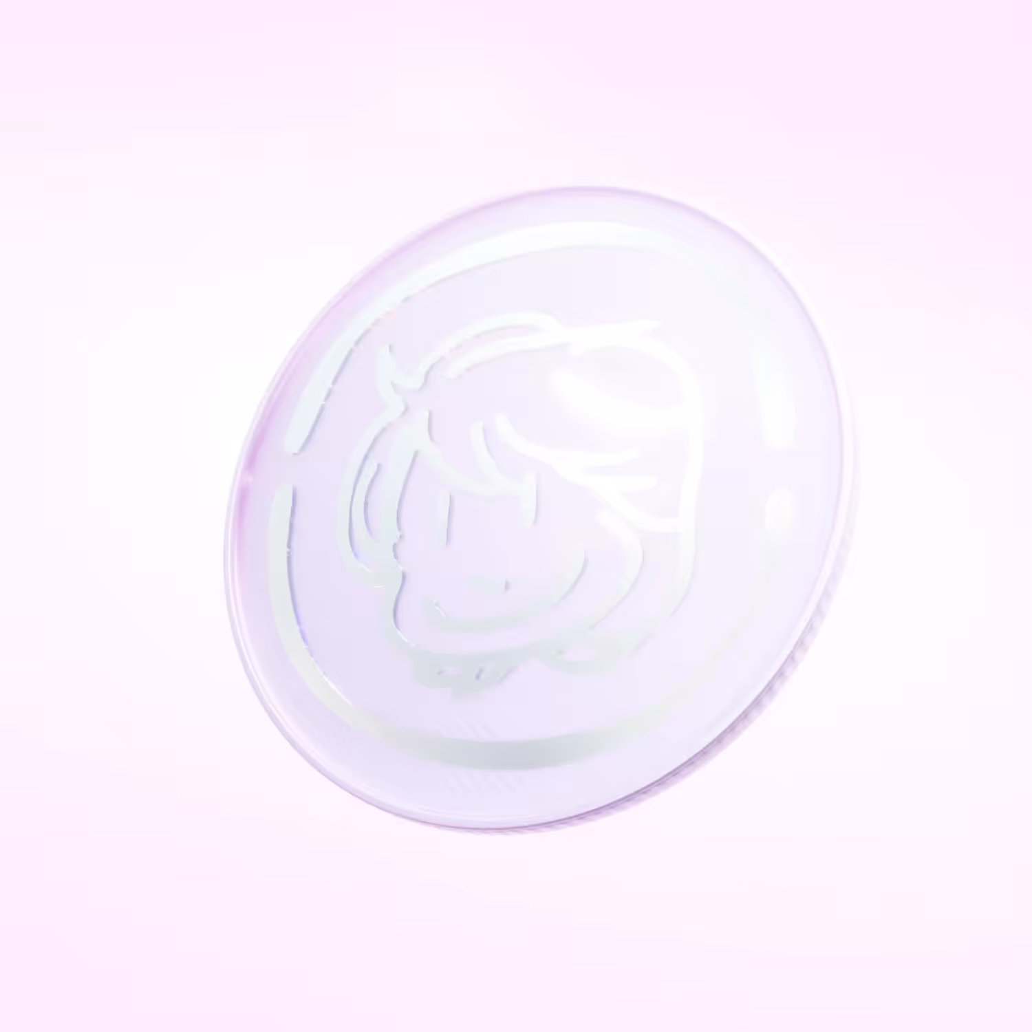 Purple Silver Coin