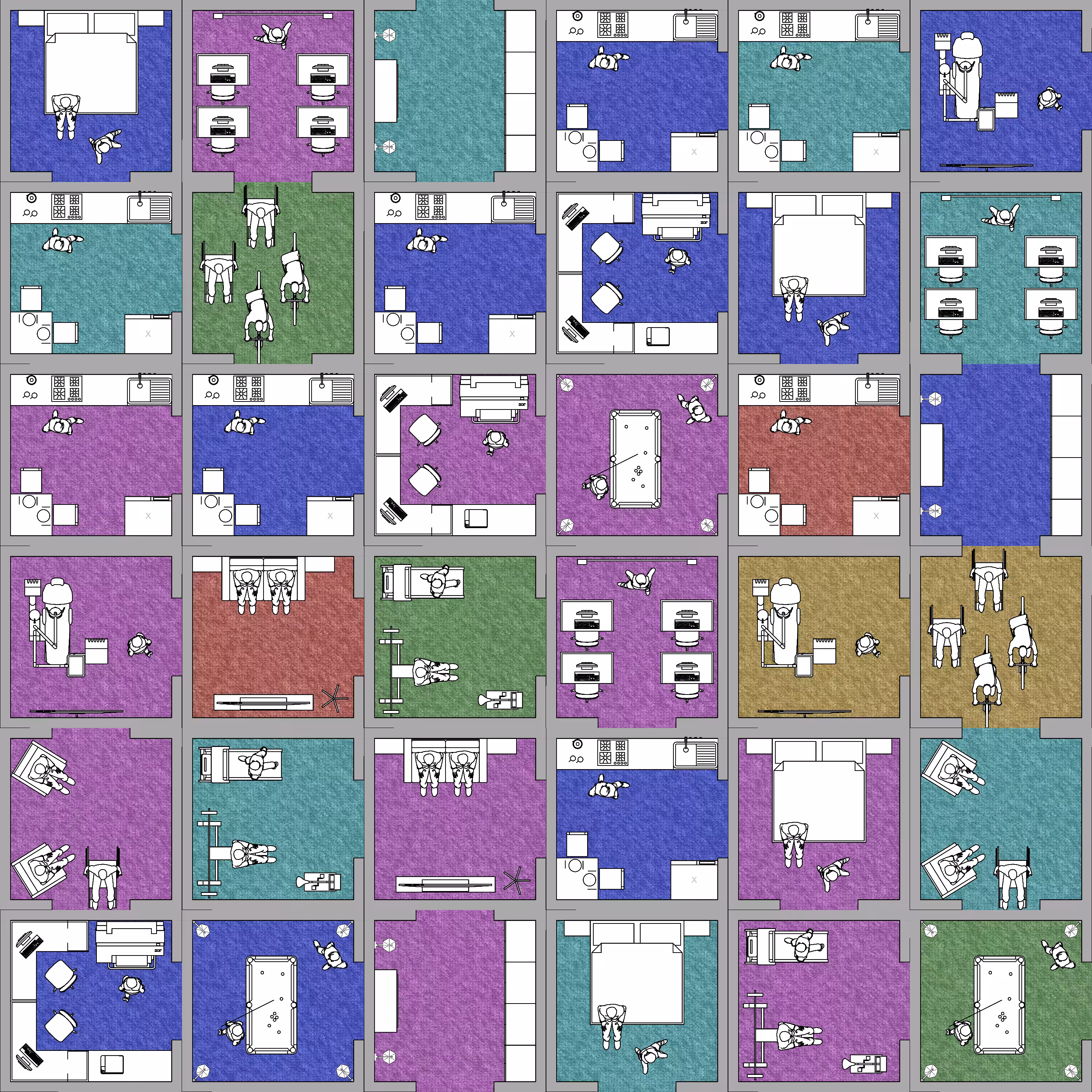 Harlequin block building #39