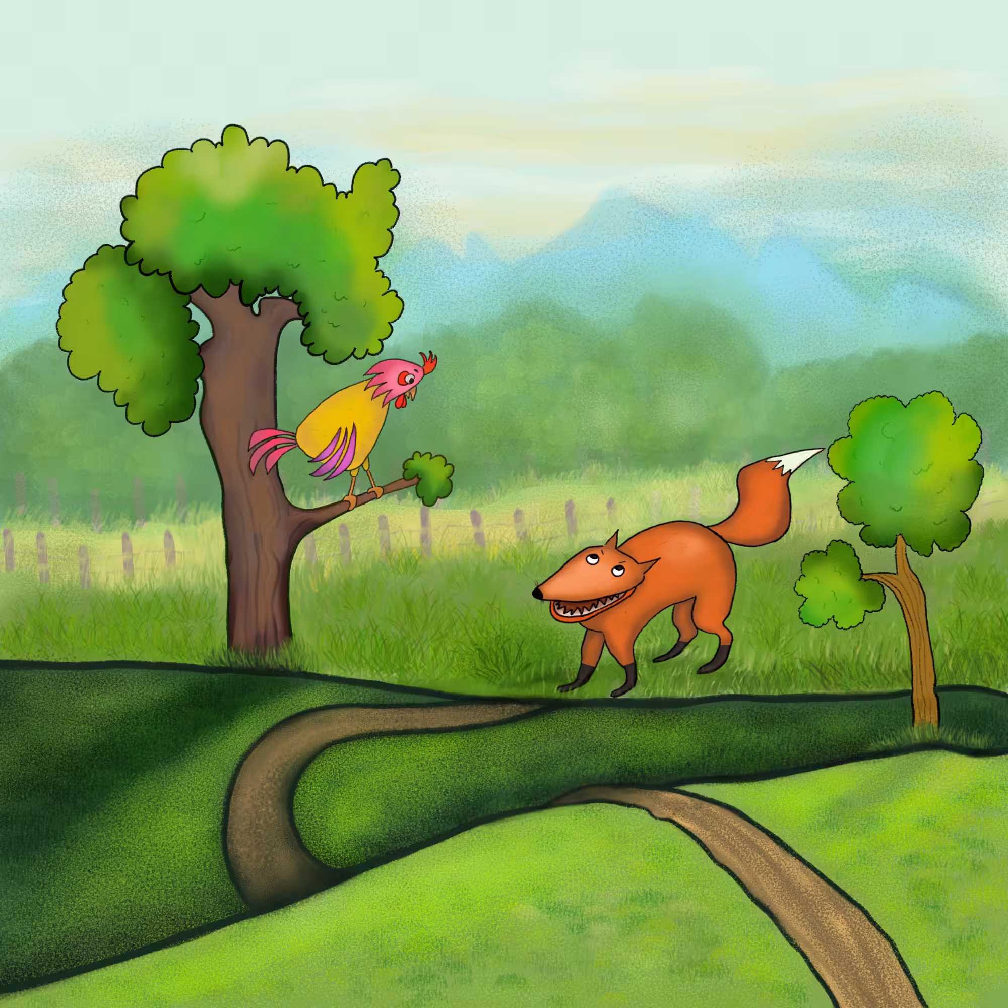 The Fox and The Rooster