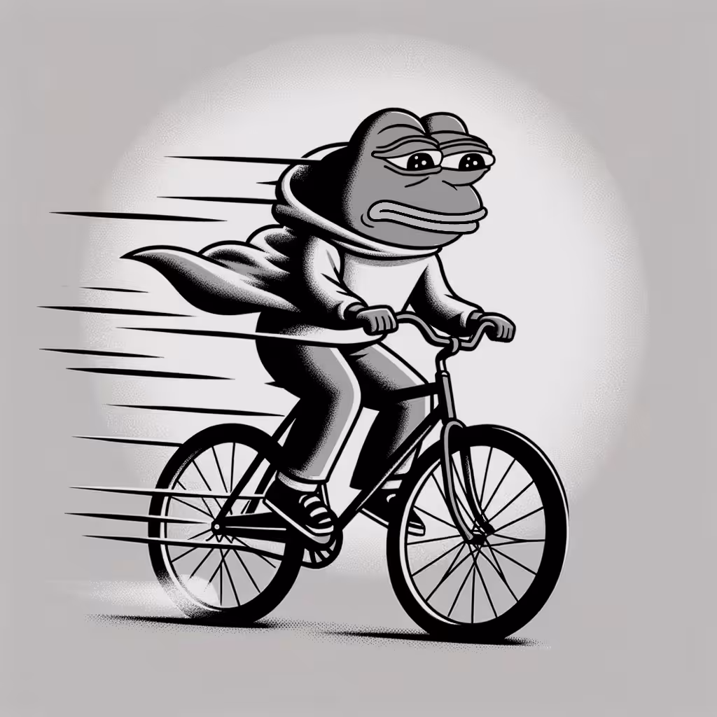 Pepe On A Bike