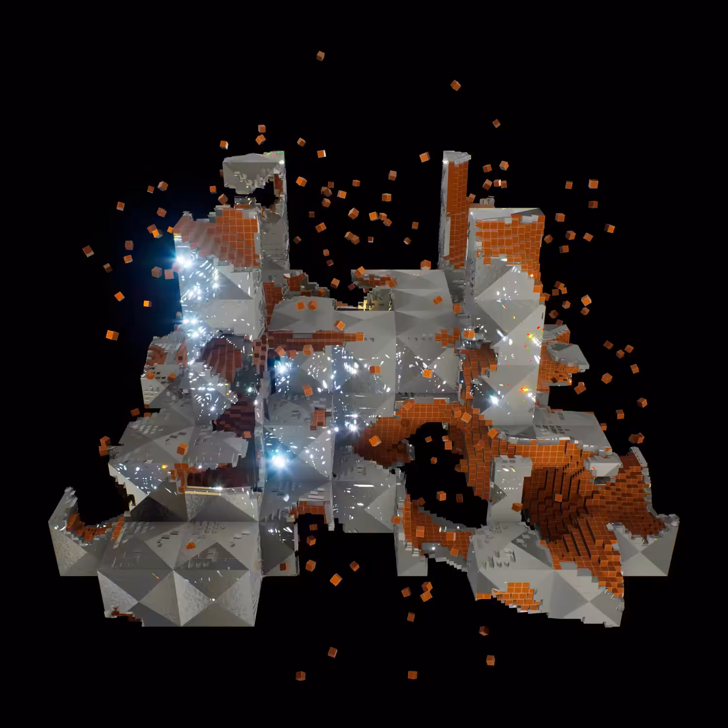 Shattered Shapes #6 - Gray Castle