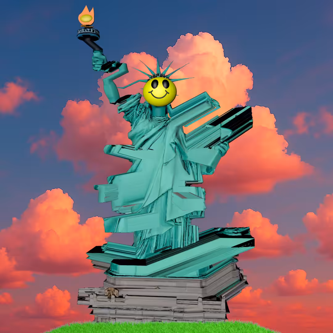 glitch statue