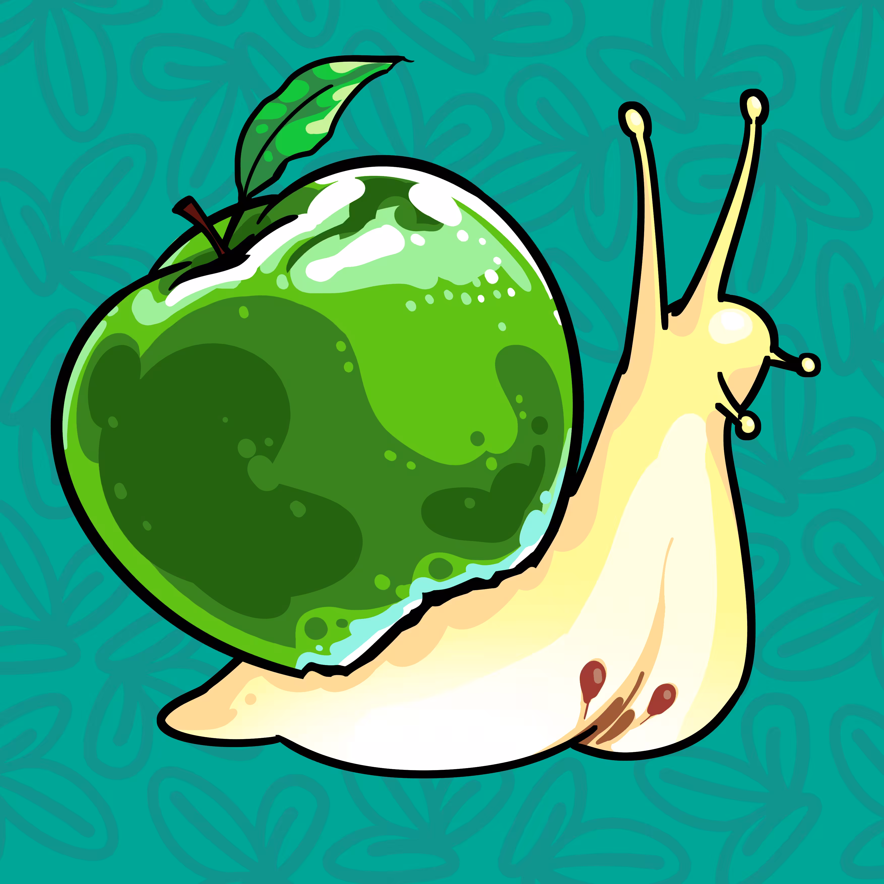 Snail1003 Green Apple