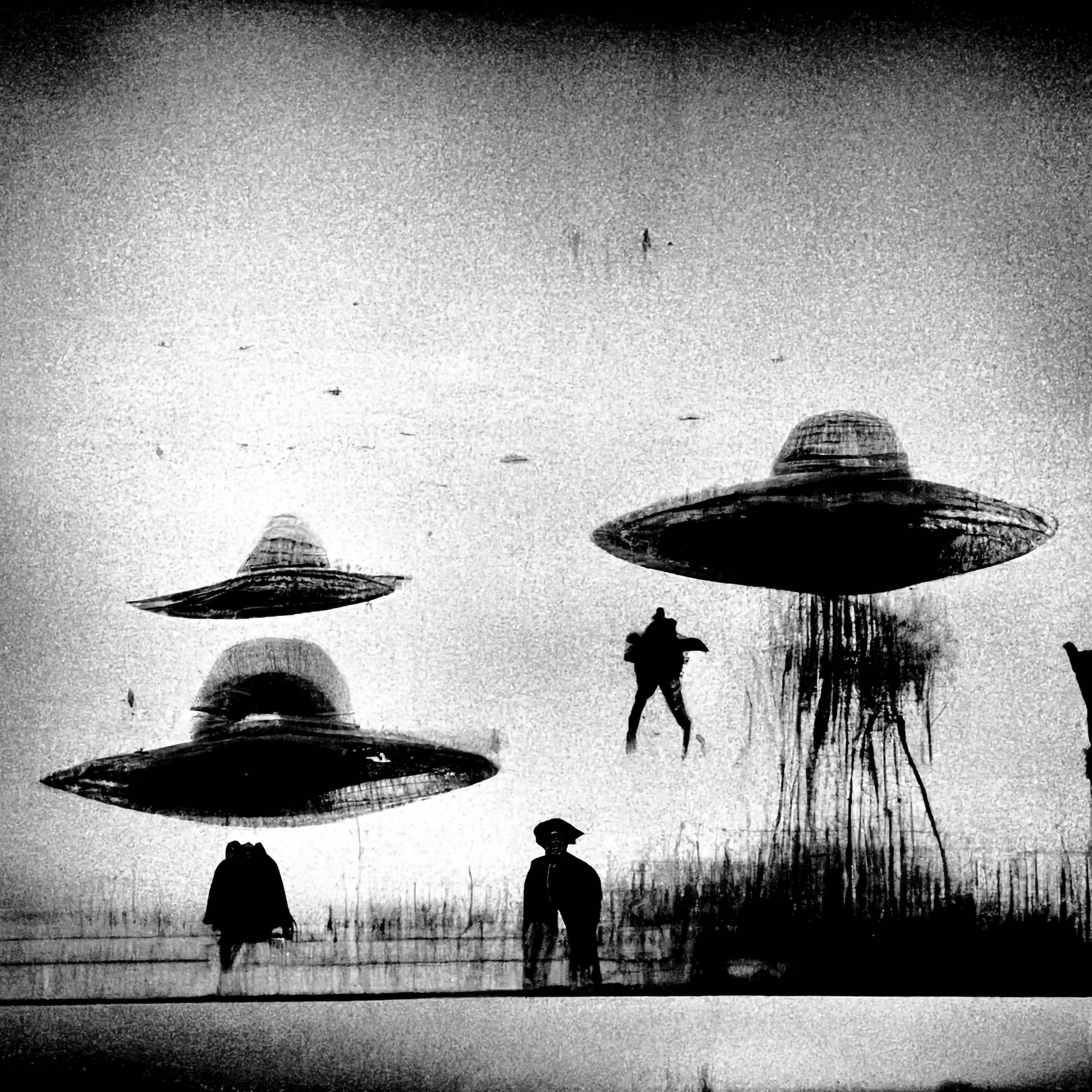 Alien Invasion #35: Alien Paratroopers at Dusk