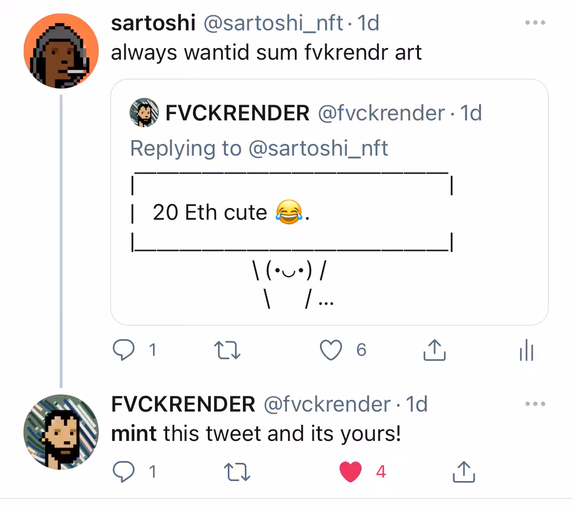 fvckrender tweeted sign