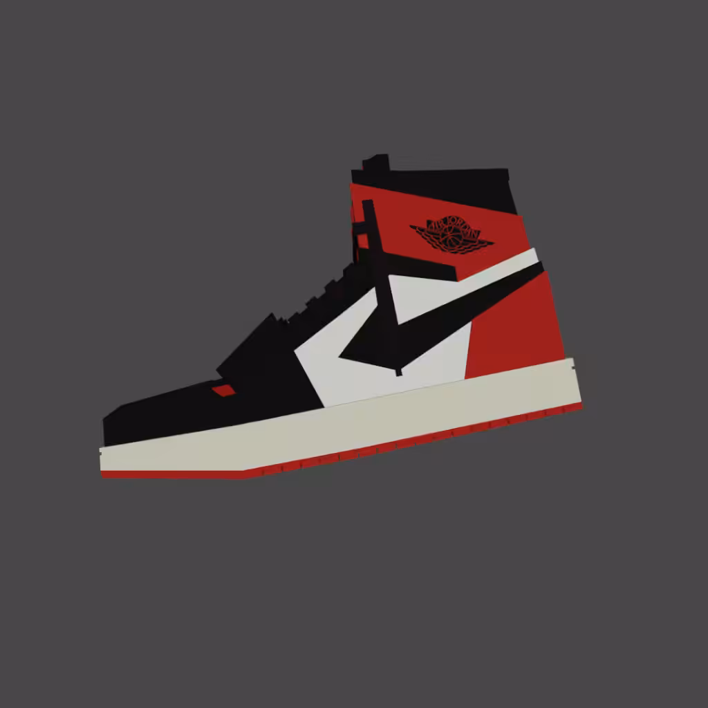 NIKE AIR JORDAN 1 HIGH GS 'BRED TOE