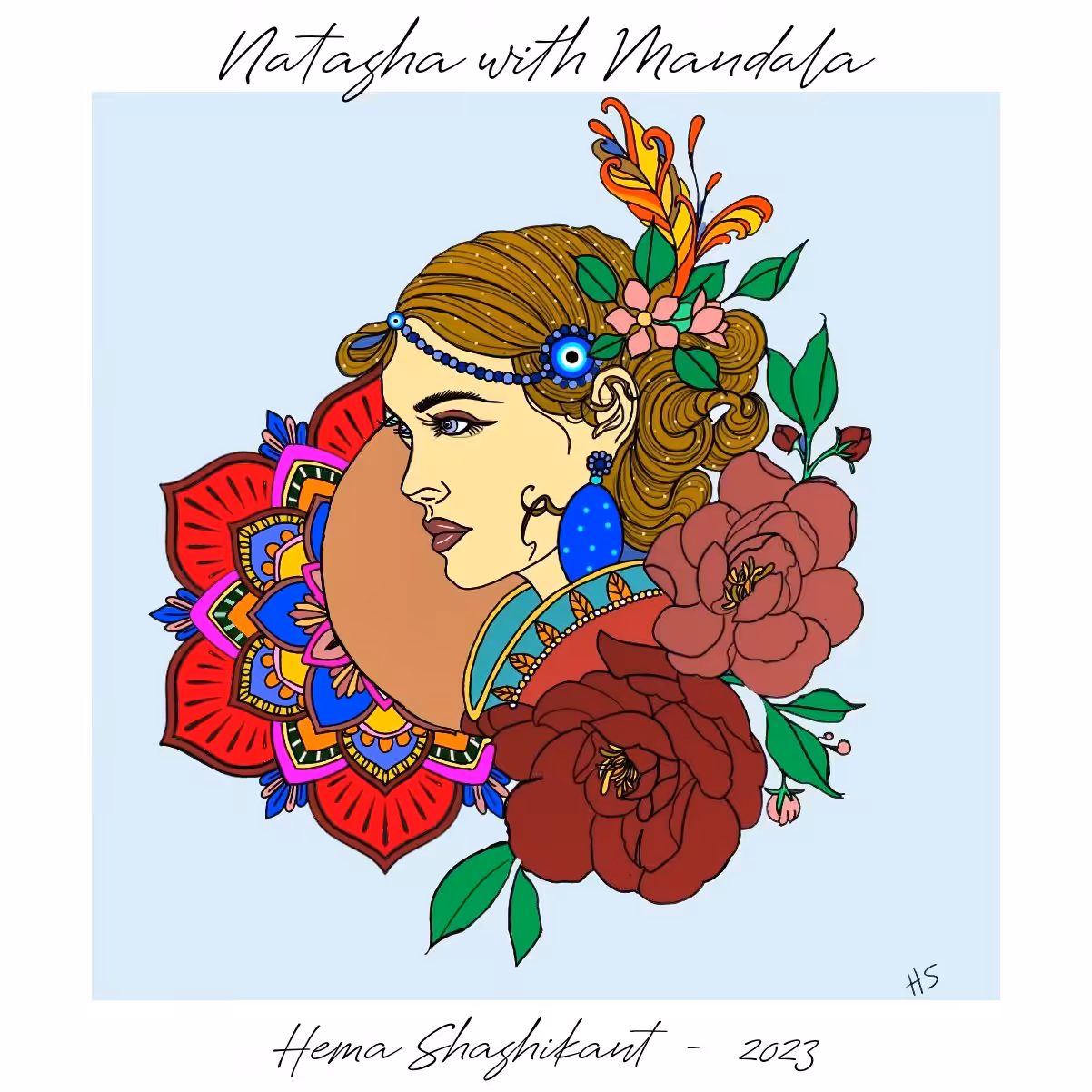 Natasha with mandala