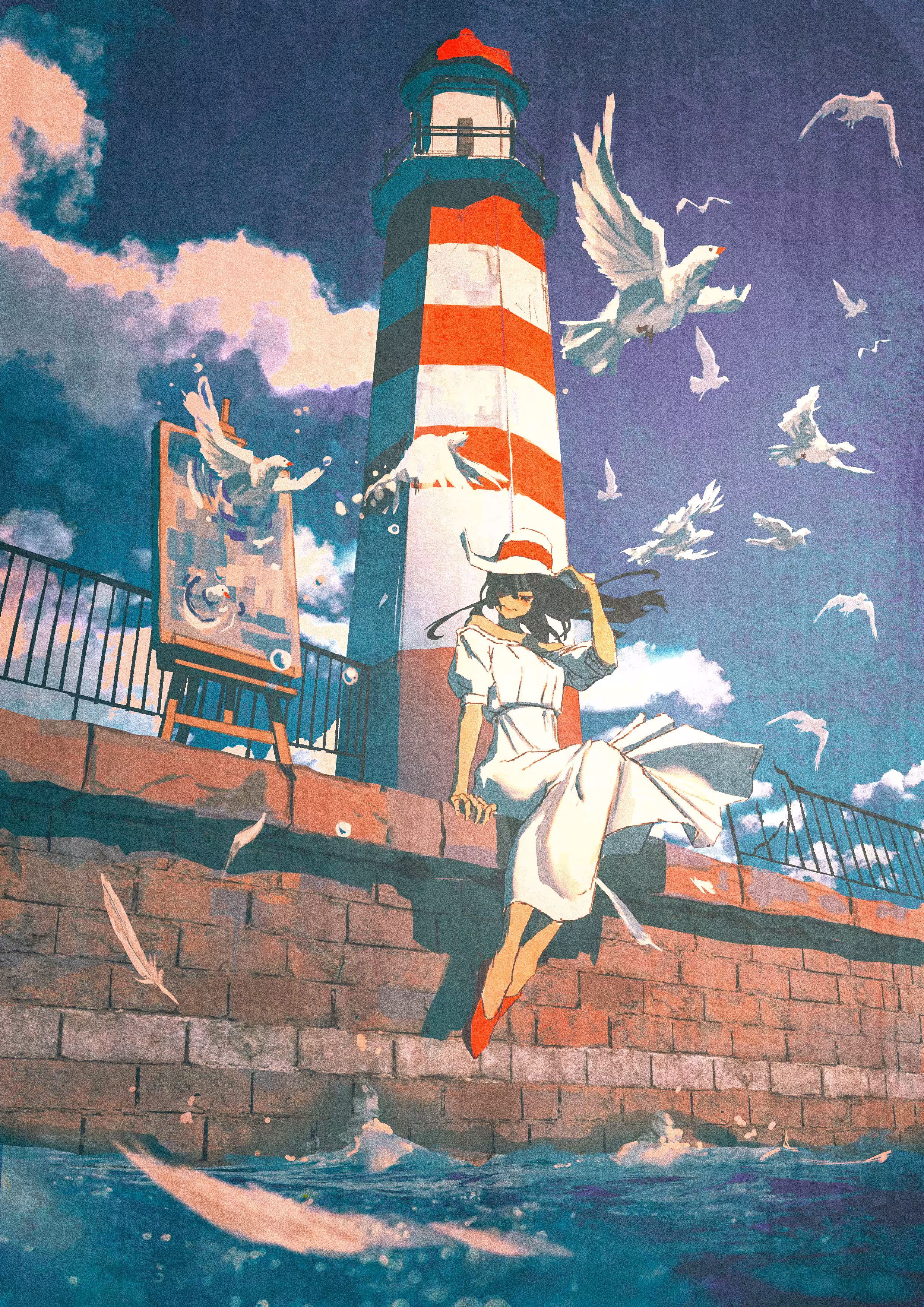 Paint the sky white