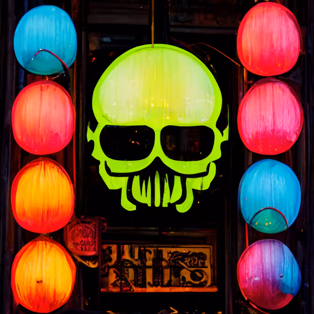 Neon Skull 39