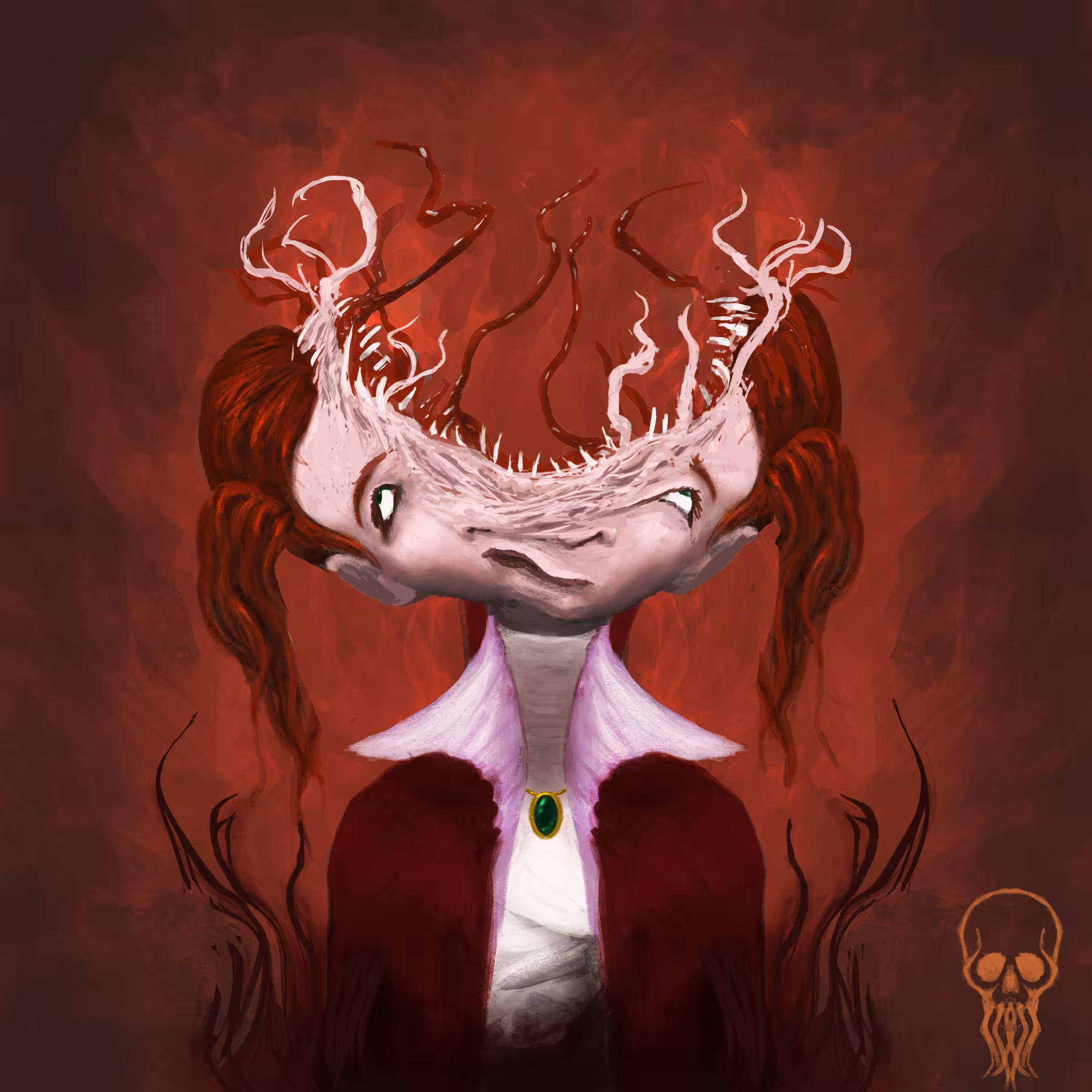 Demented girl horror