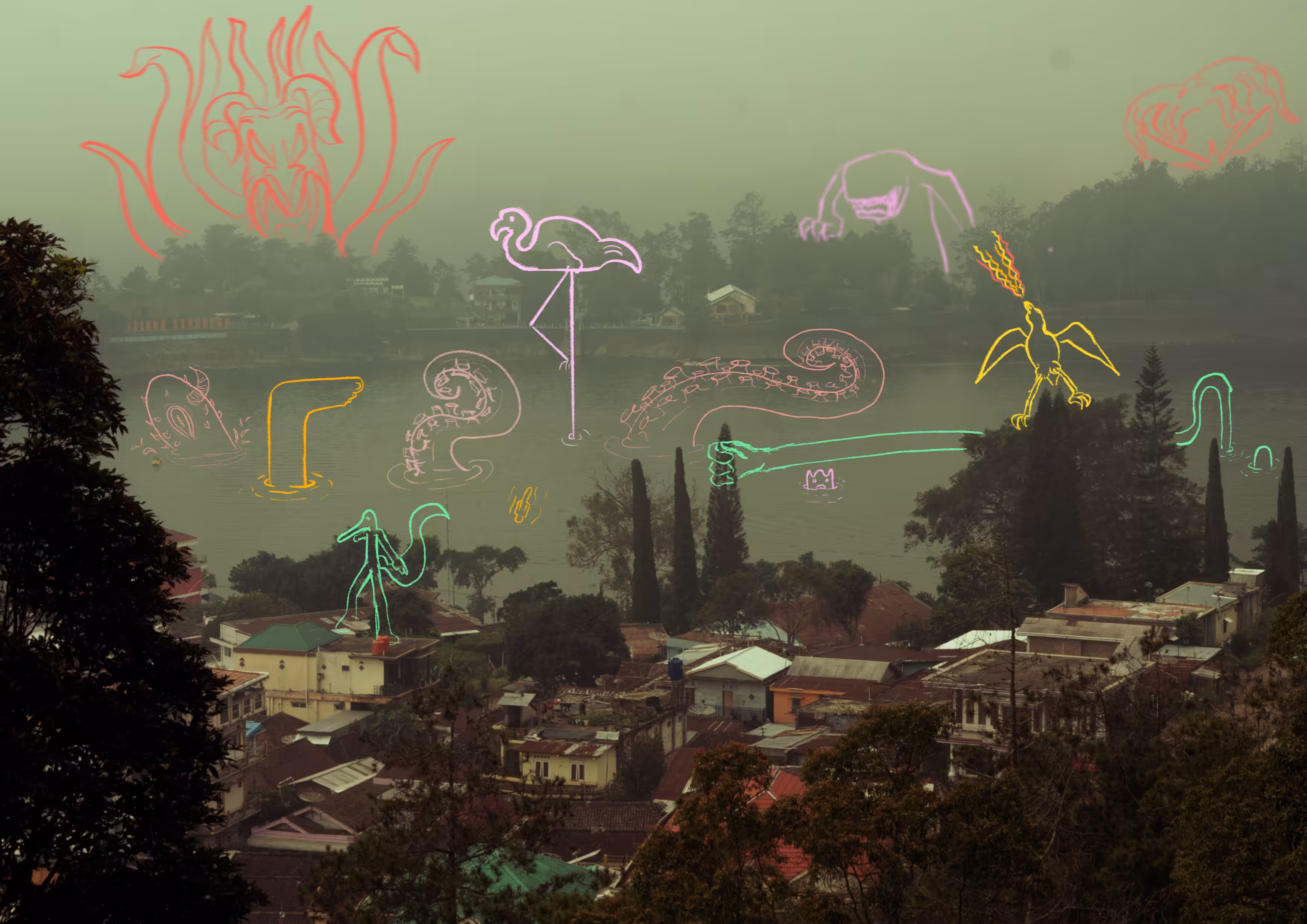 Misty Town and Its Ghosts