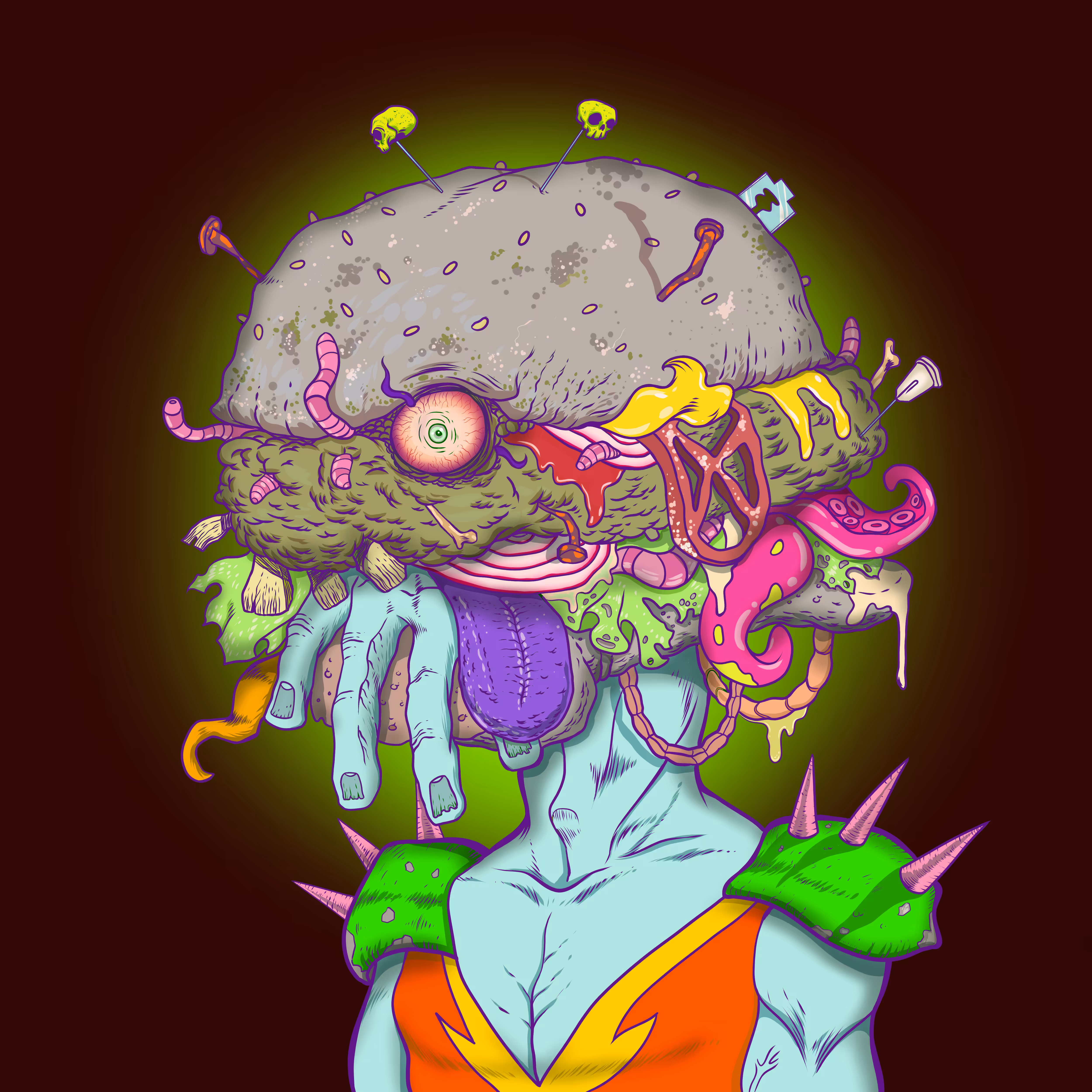 Self portrait of the artist
