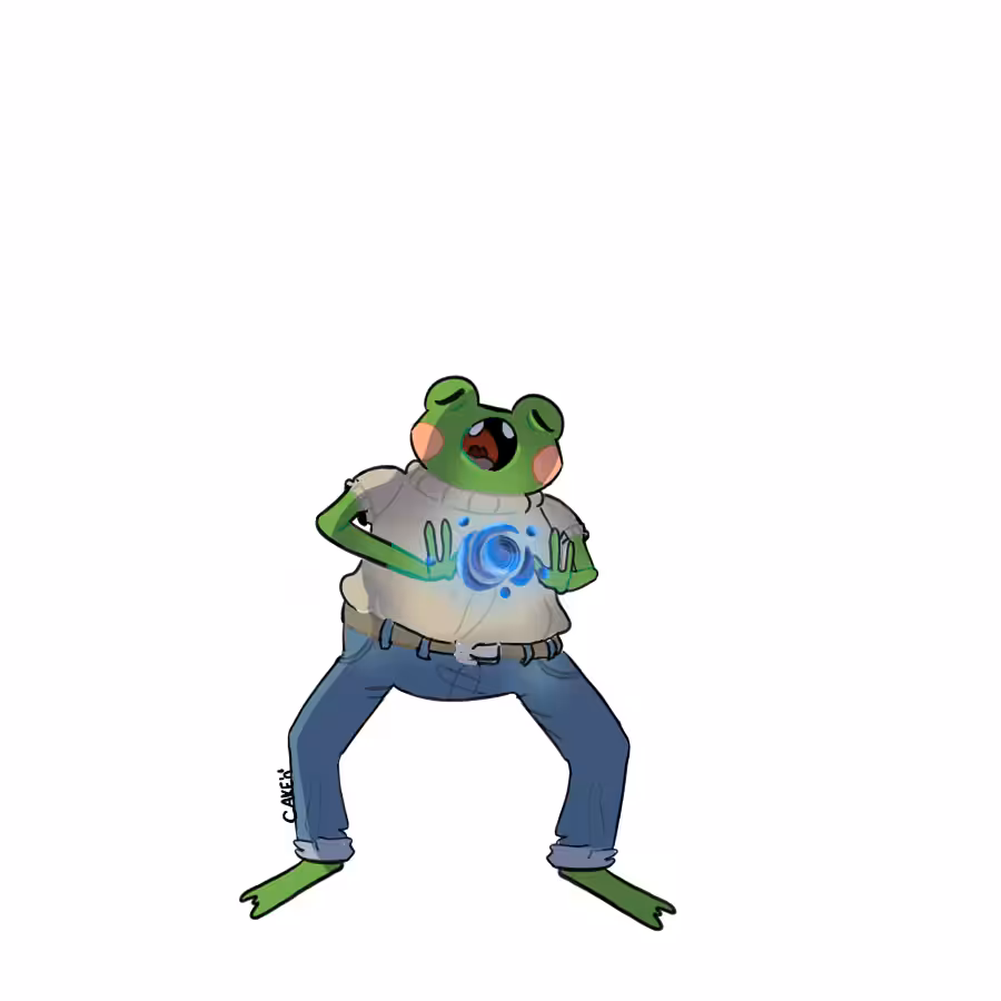 "conjuring water froggie" - #04/05 FROGGIE SERIES