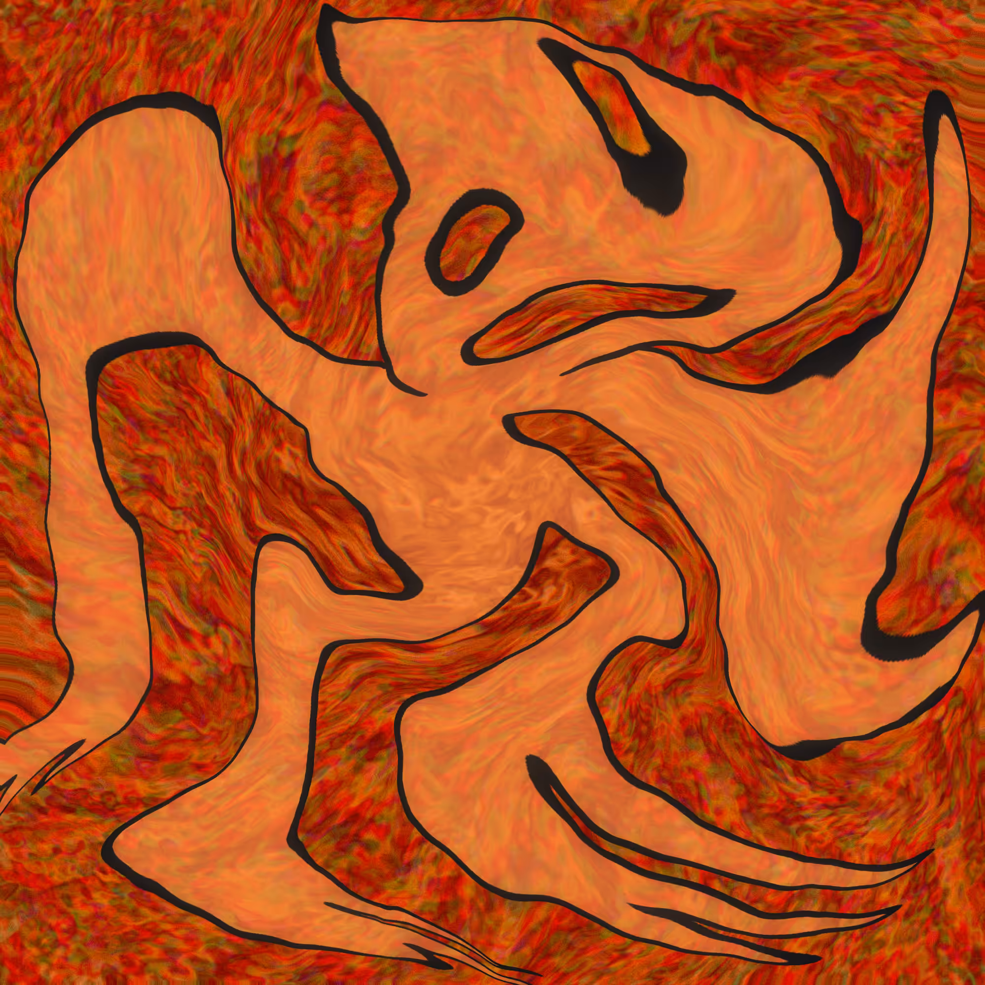 distorted by noise