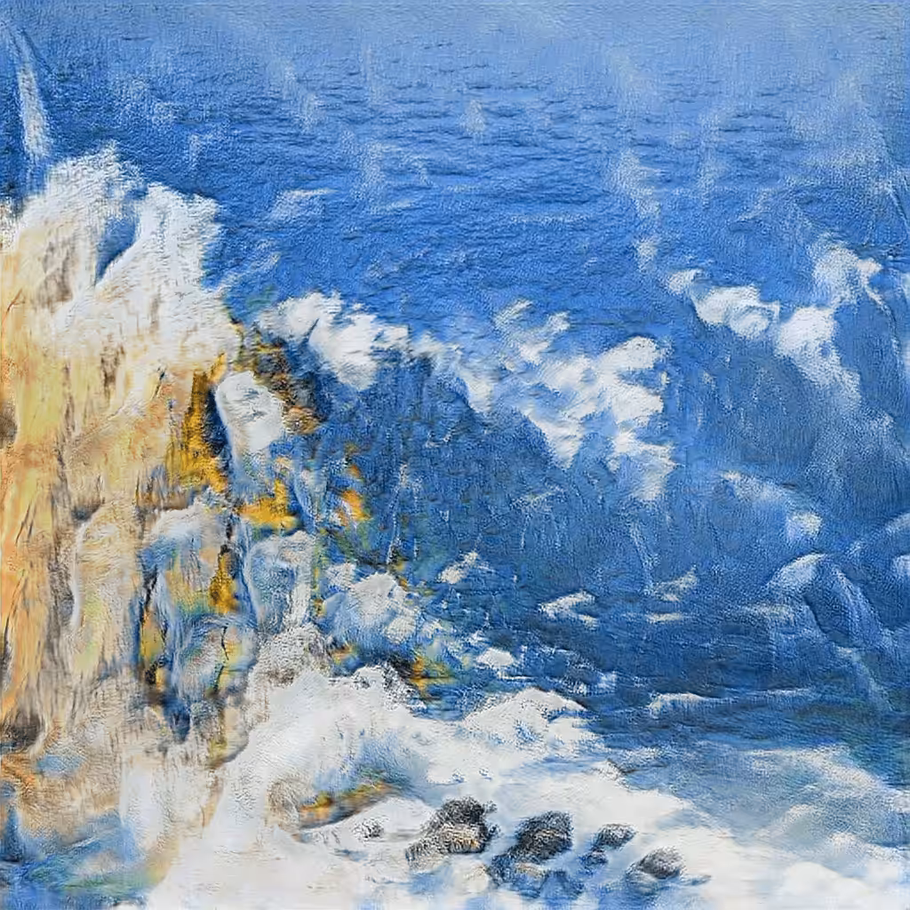 AI imagined painting of the sea #10