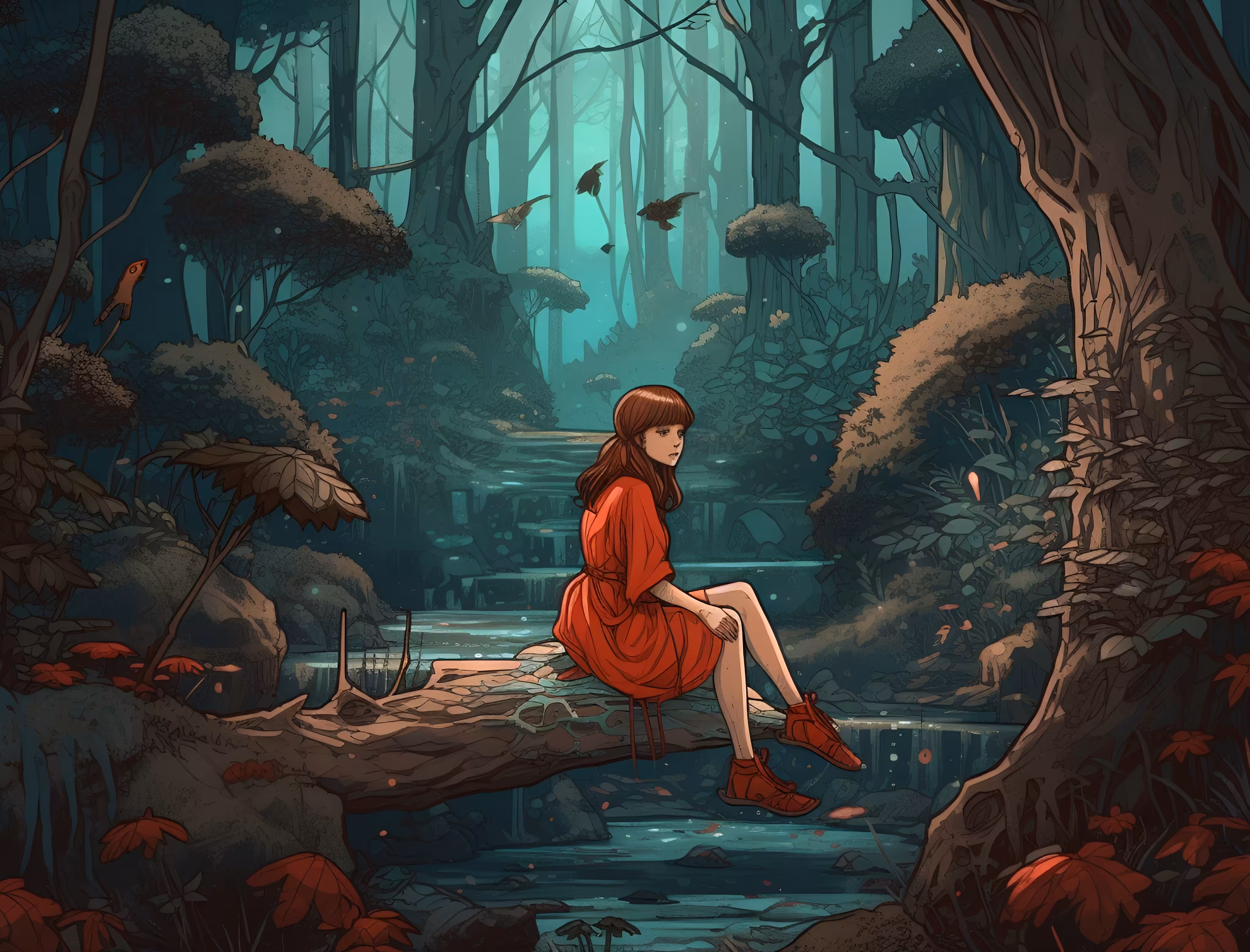 Little Red in the Woods