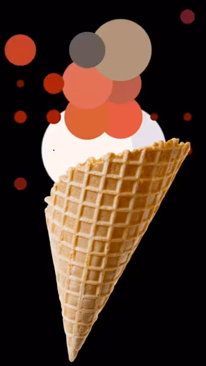 A BlackBerry Cobbler Scoop In A Waffle