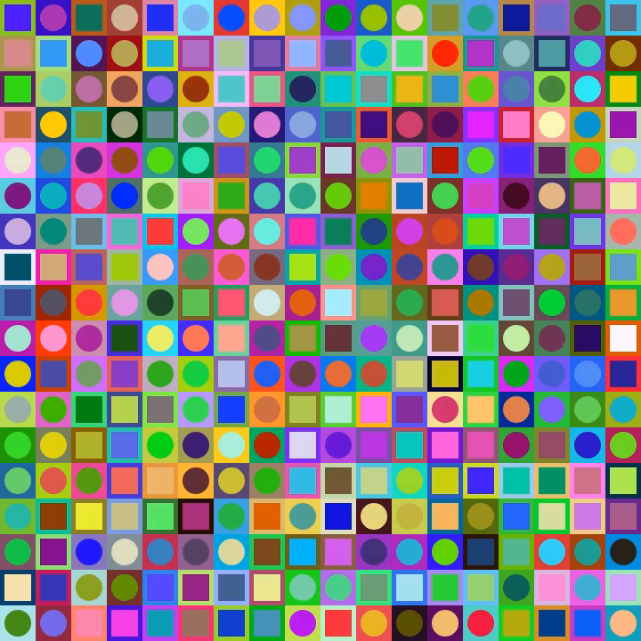 Square Dot Composition #303