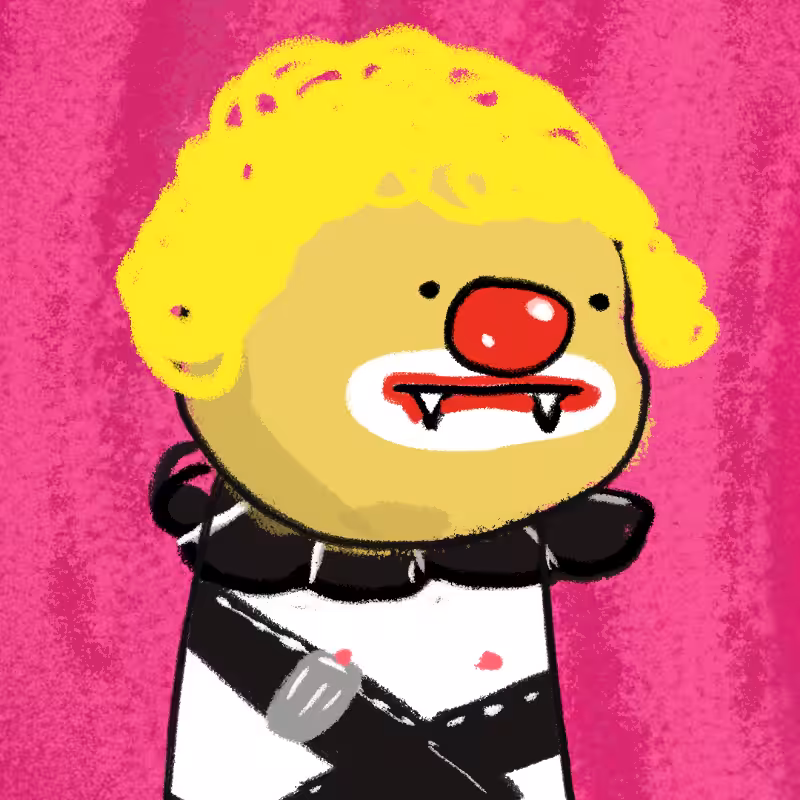 Peculiar clown