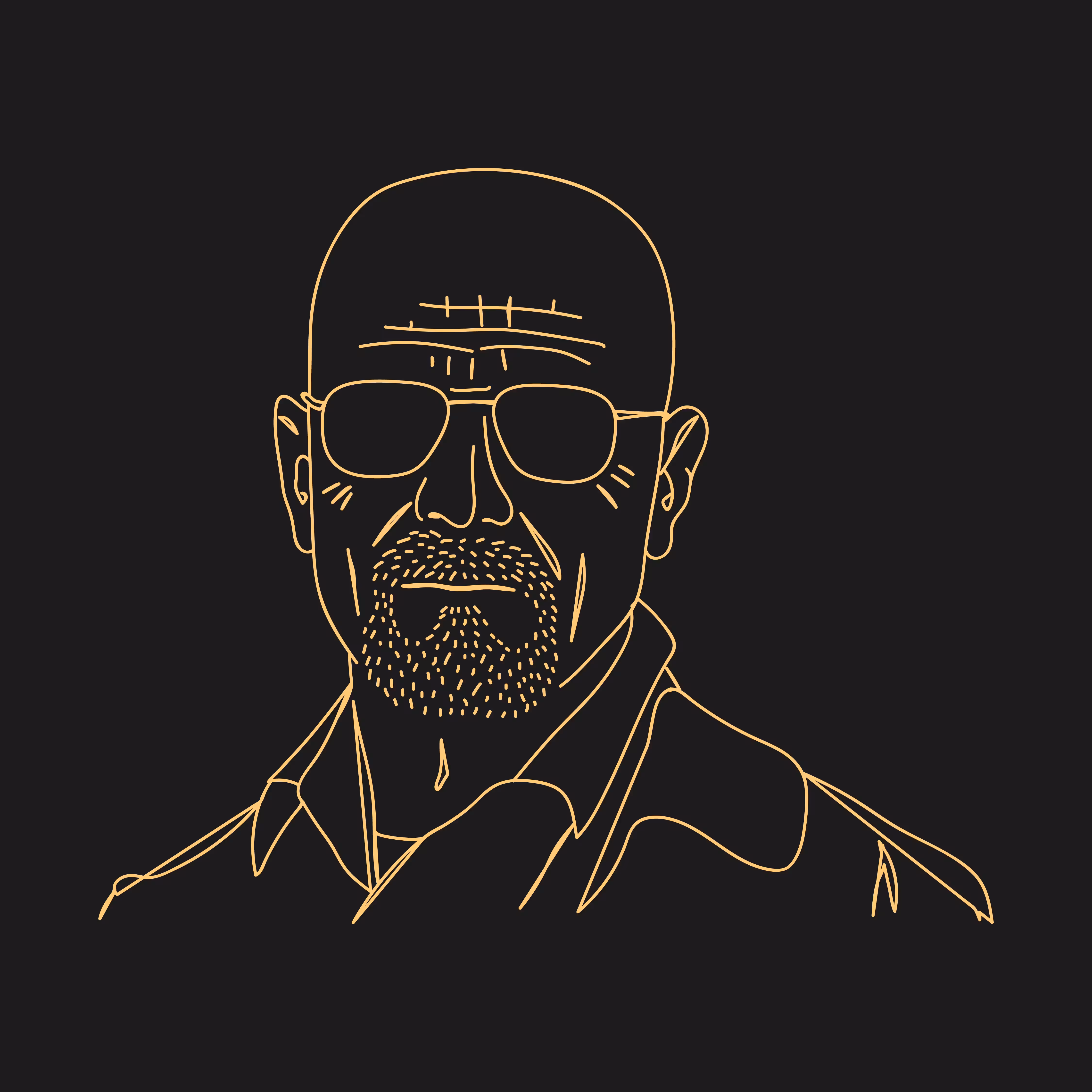 Heisenberg | Line Art