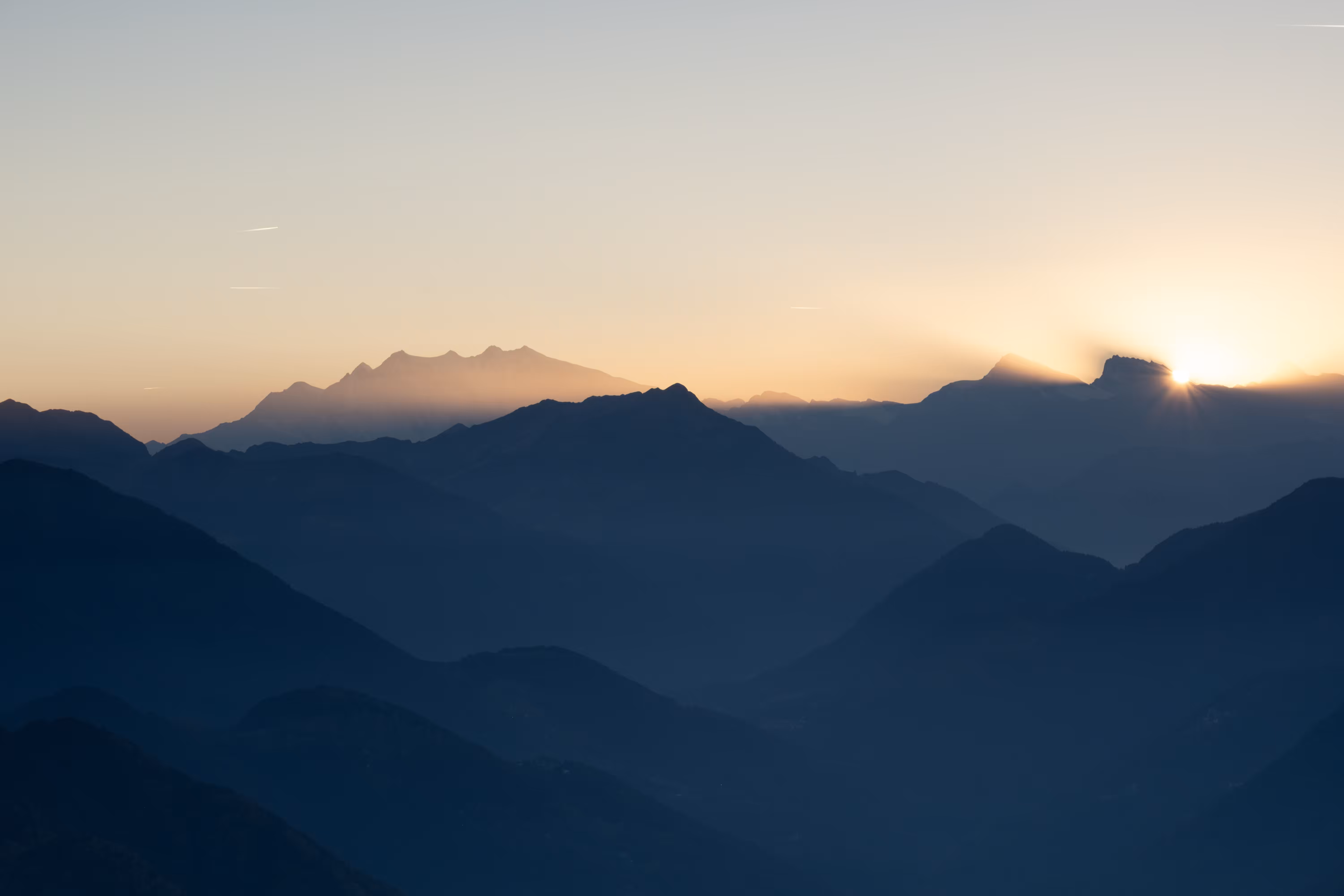 Alpenglow on Monte Rosa