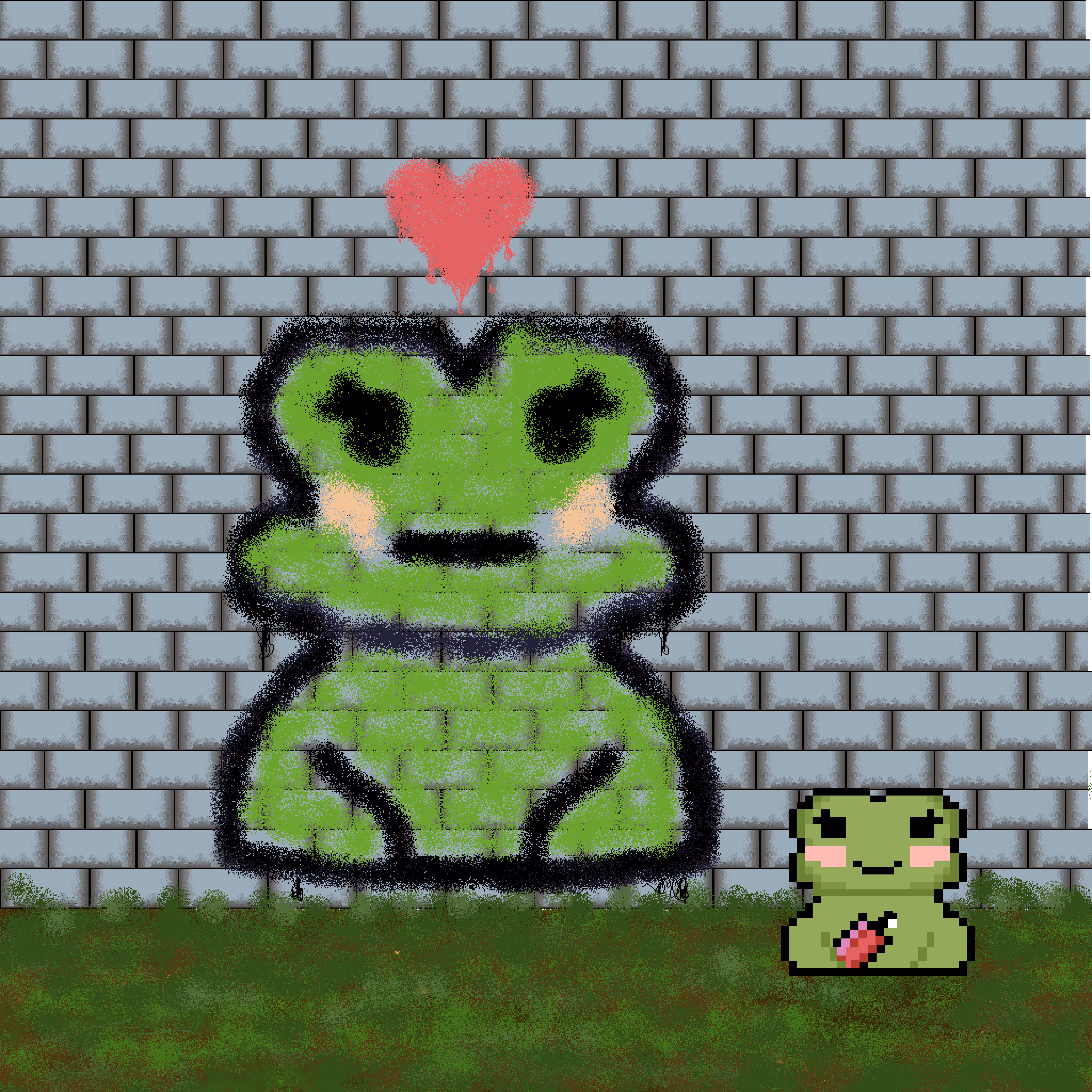 TezFrog - Graffiti Frog