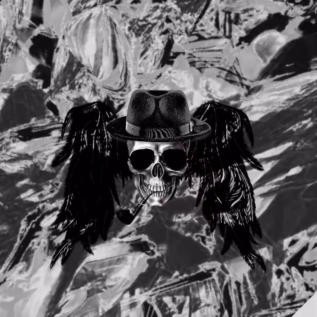 SKULL - BLACK ANGEL MAFIA - CIGARETTE
