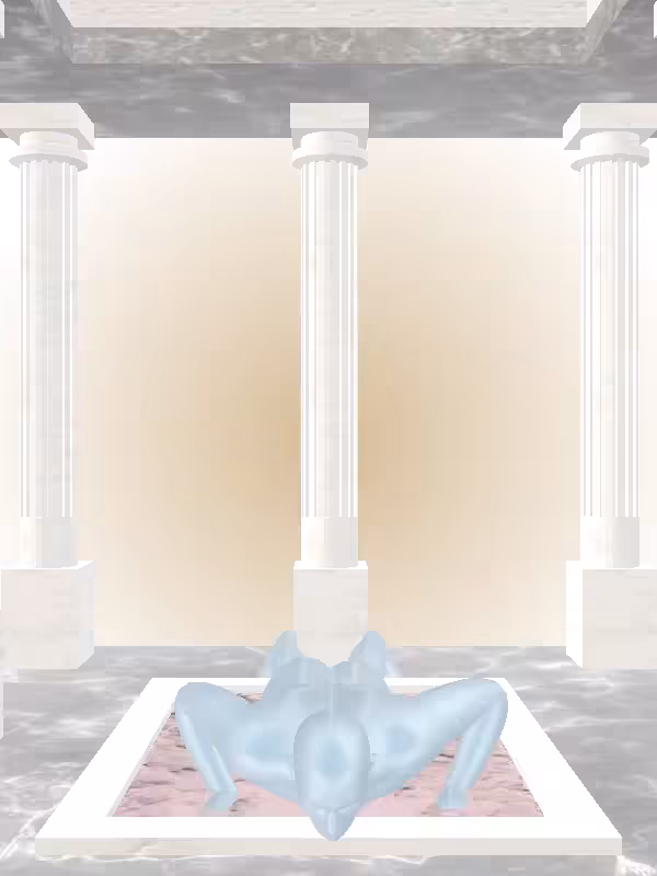 HeavenComputer: The Athletic Ethereal Blue Man #4966