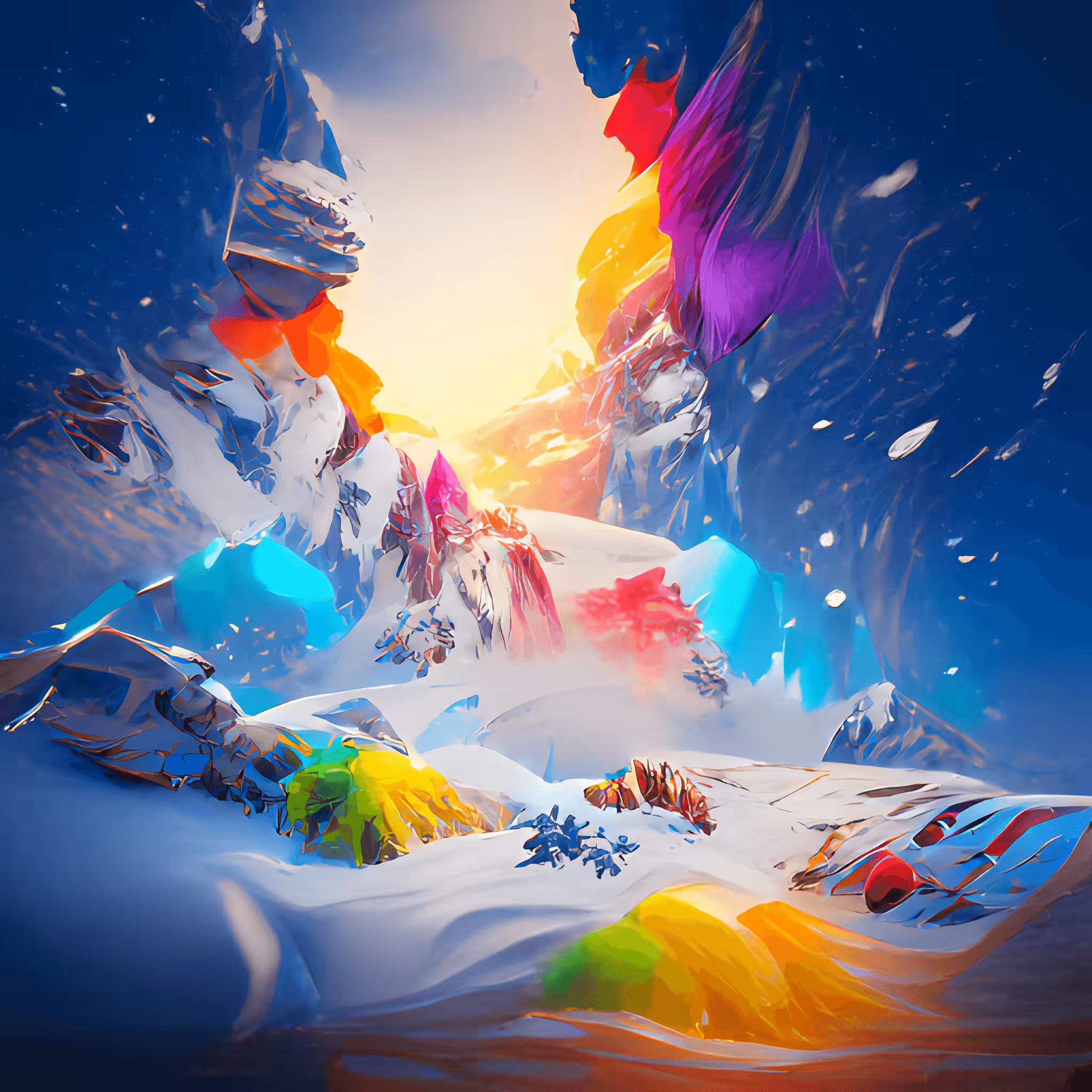 Snowy AI Mountains #10
