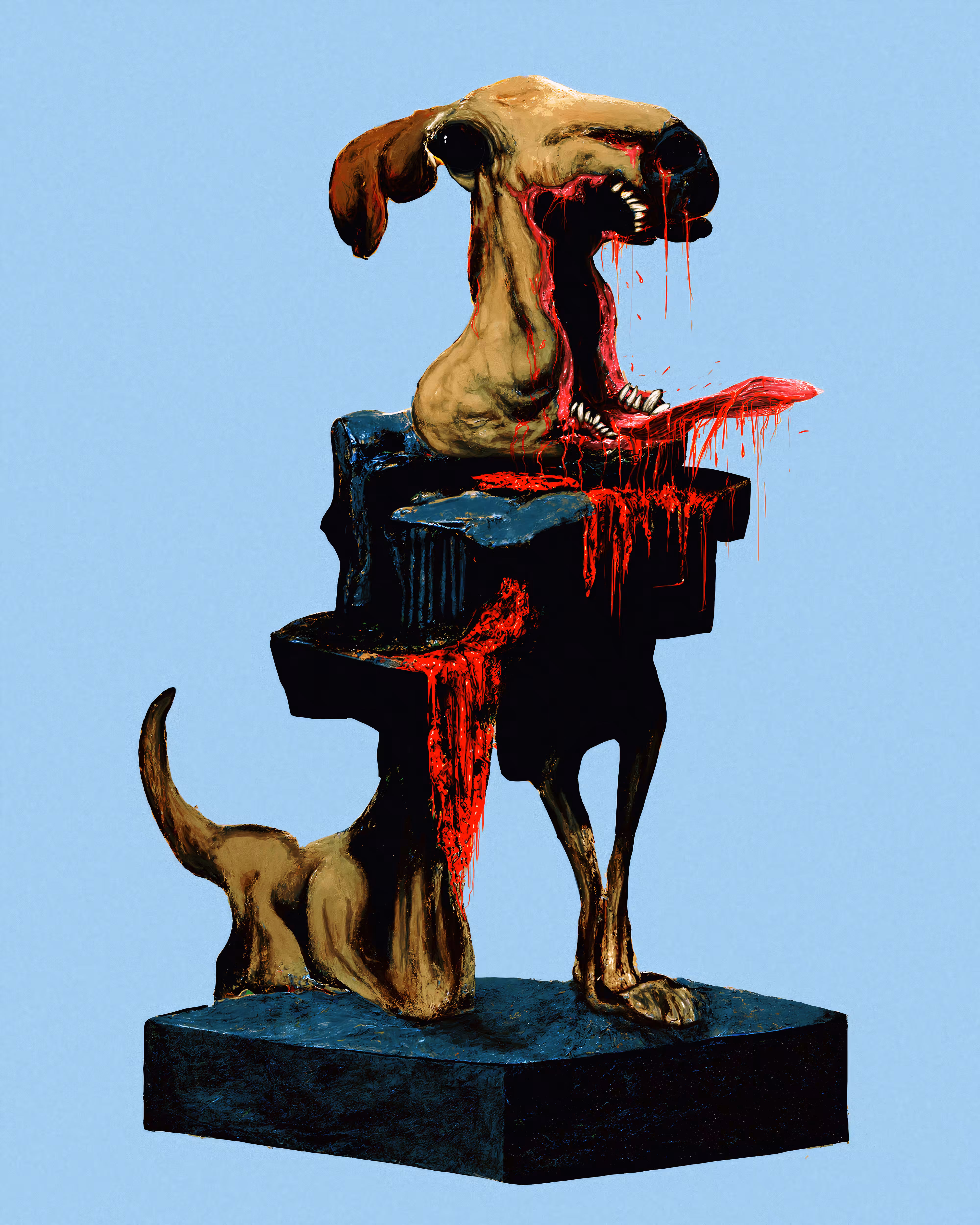The Putrid Maw agape.