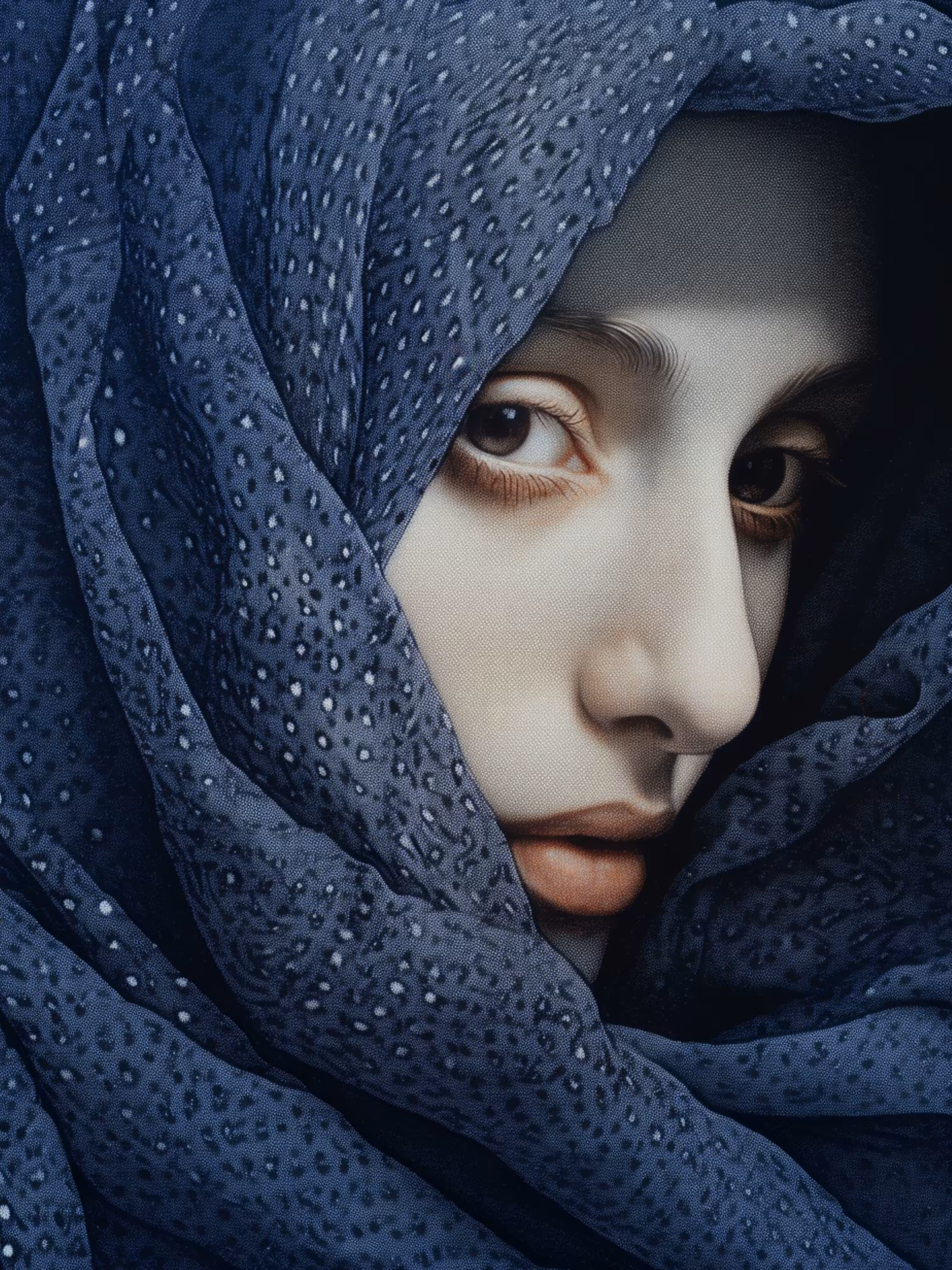 Blue scarf