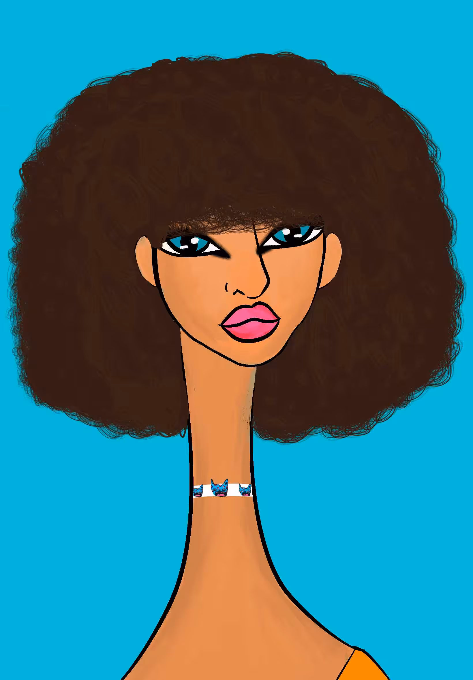 Long Neckie Lady #631