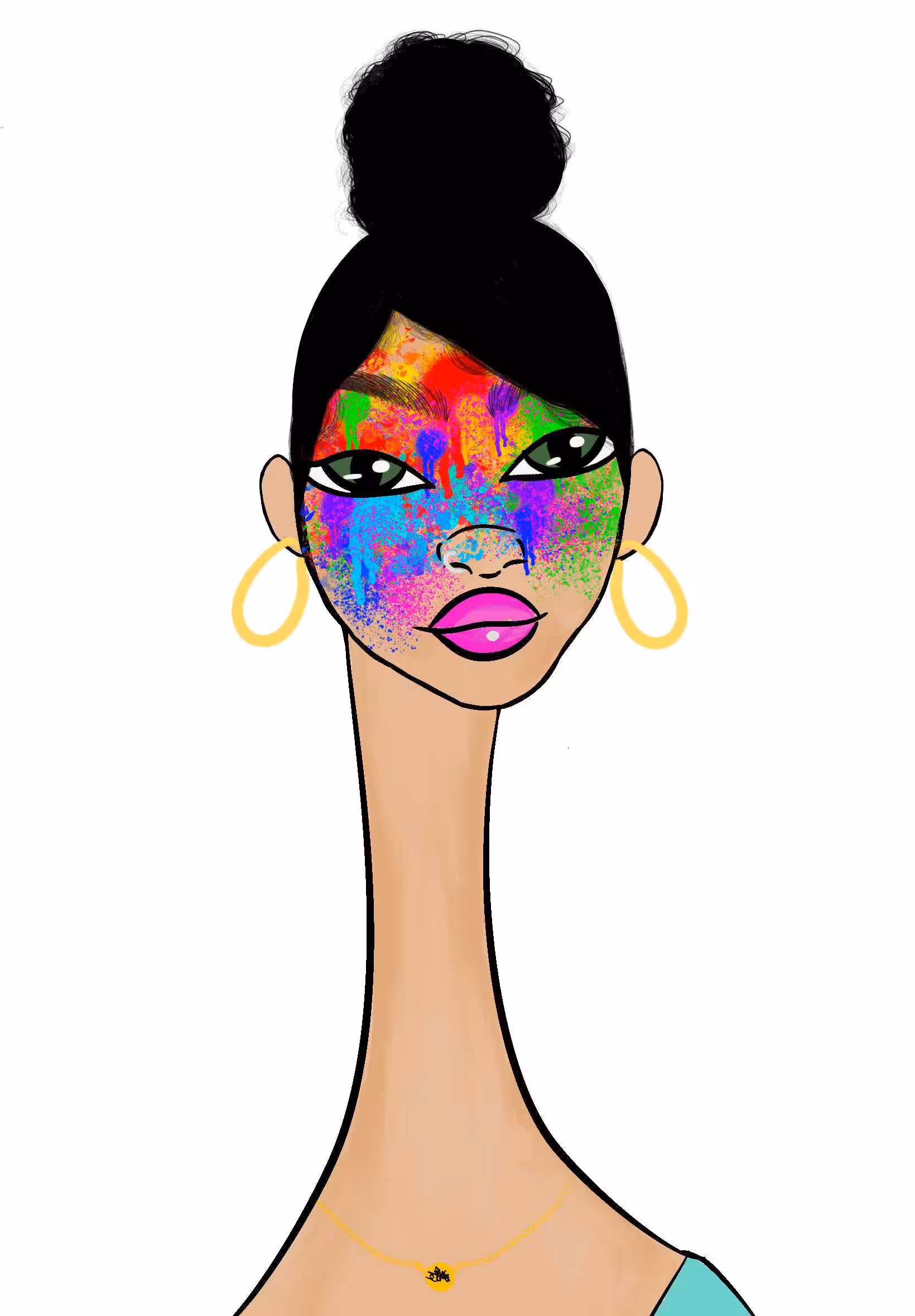 Long Neckie Lady #2353