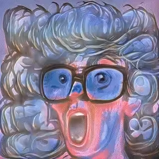 Perfect Abstract Art Polygon: Scary movie screaming 