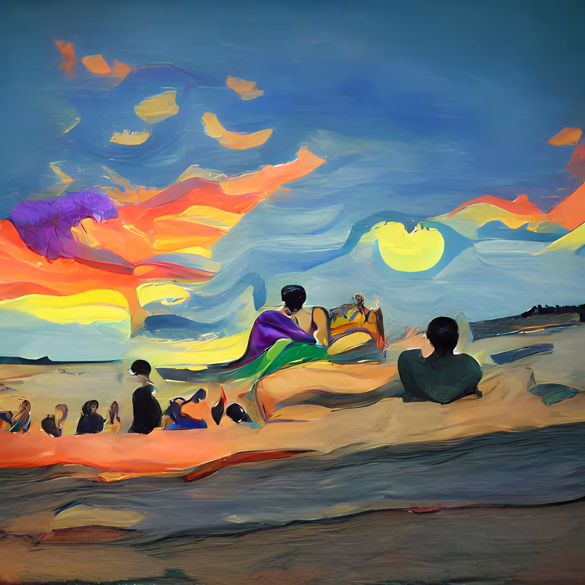 Beach Time at Sunset