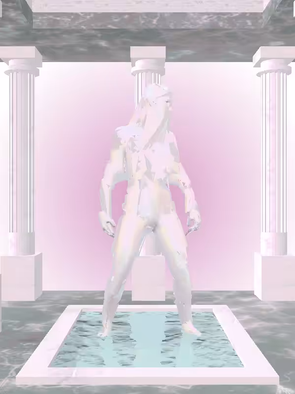 HeavenComputer: The Shooter Dusky Pale Pink Woman #1909