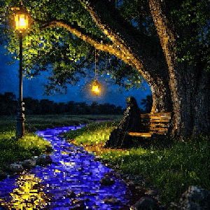 Glxtchx: Thoughts Blending Into the Night