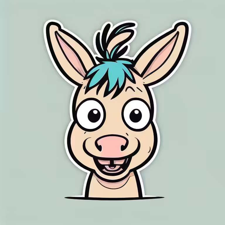 Diverse: funny donkey