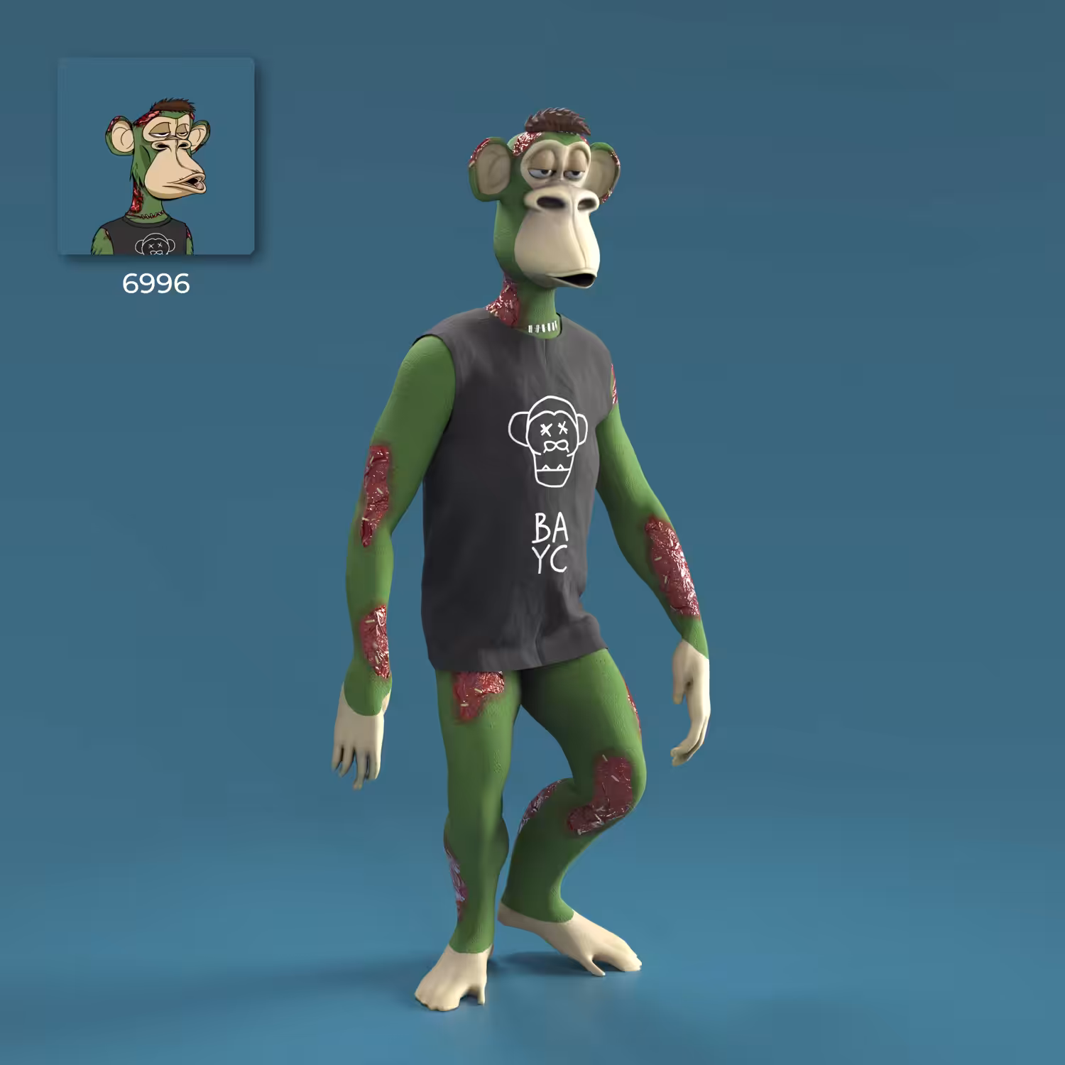 6996