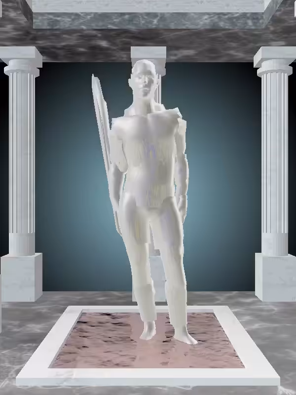 HeavenComputer: The Plotting Glitter Bluish Gold Man #5373