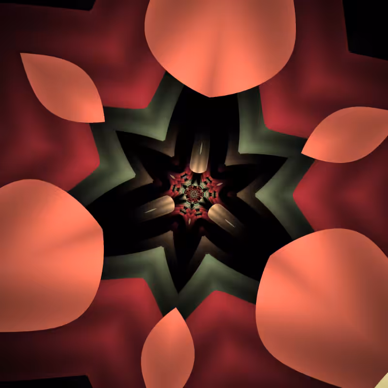 Fractal Flower #205