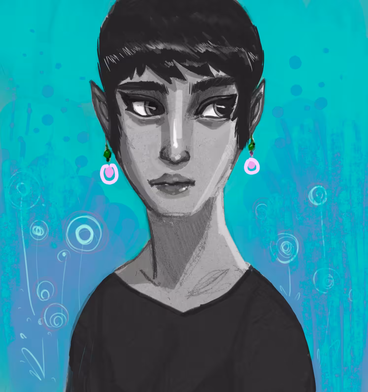 short hair girl
