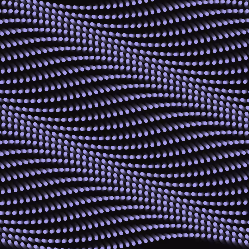 Point waves. Random color #2