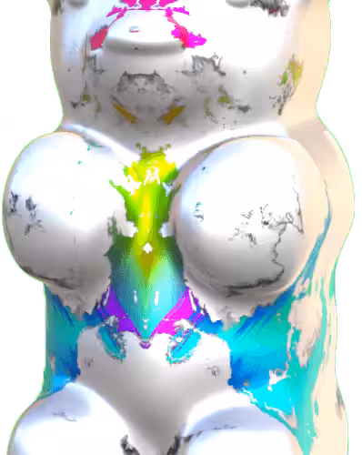 Blended Trip Gummy Bear #034 (Rorschach #092 + Rainbow #051)