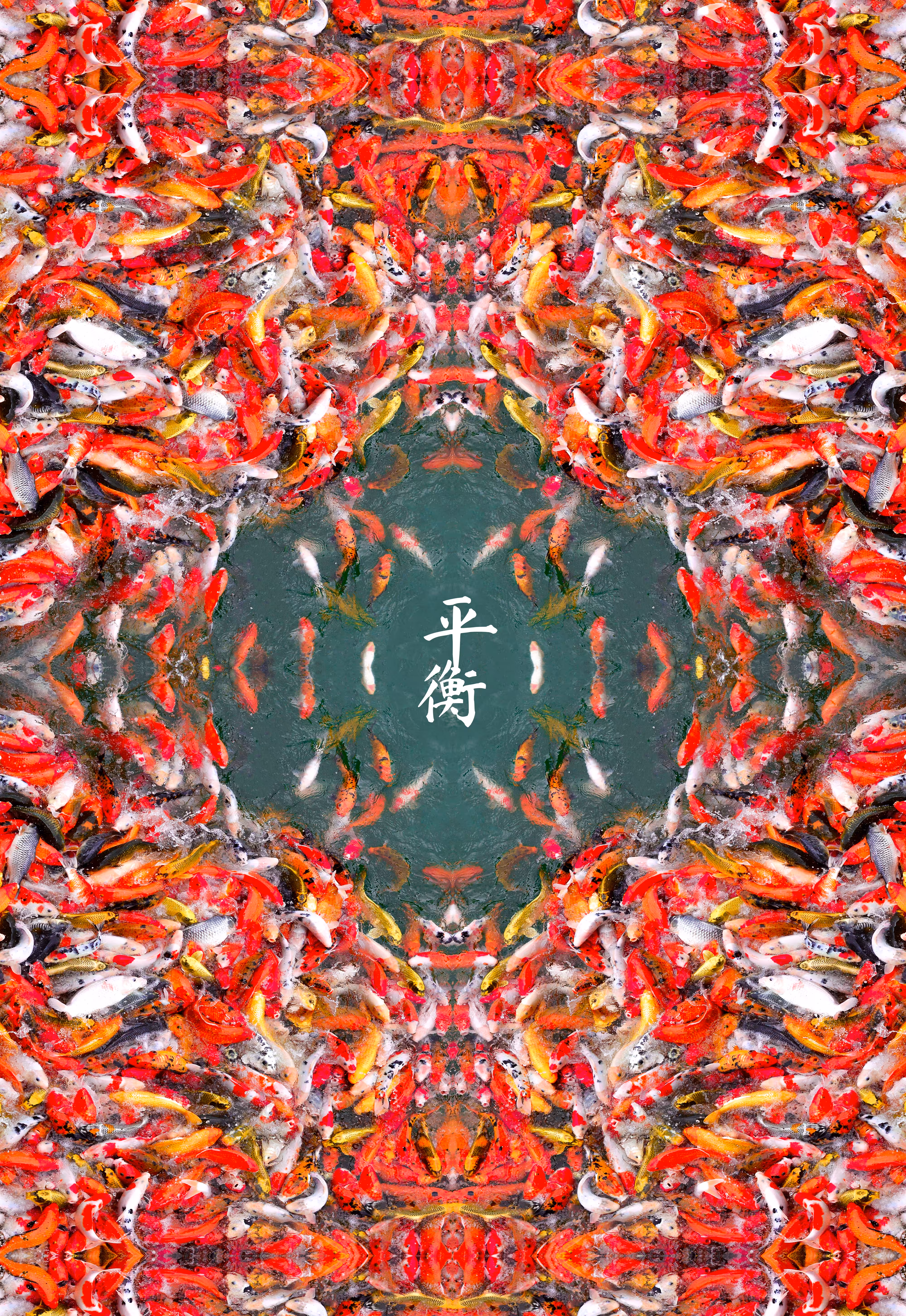 𝗔𝗯𝘀𝘁𝗿𝗮𝗰𝘁 Koi Carp Fish - Symetry Art 4