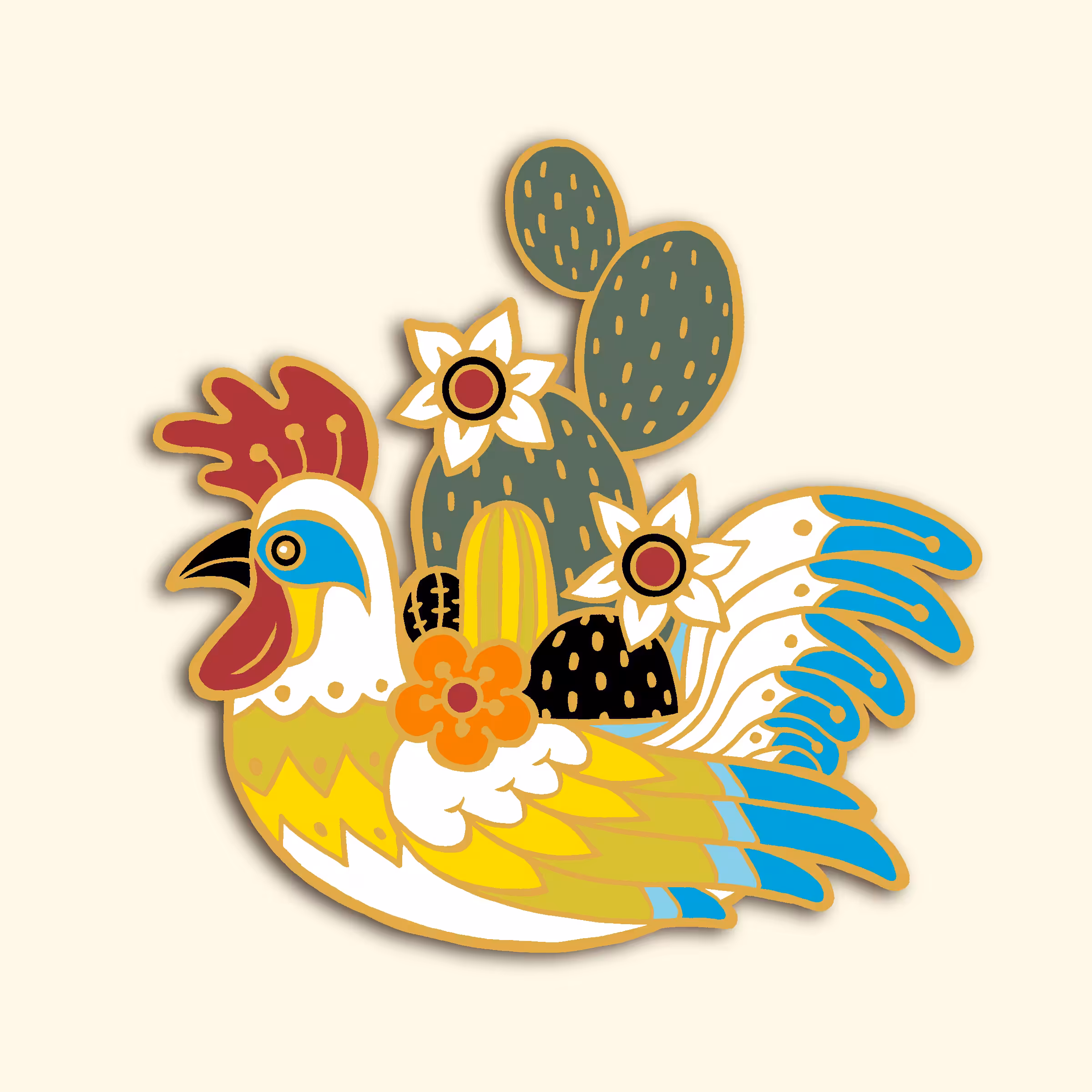White Rooster