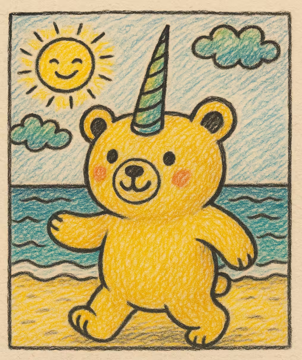  Seaside Unicorn Bear