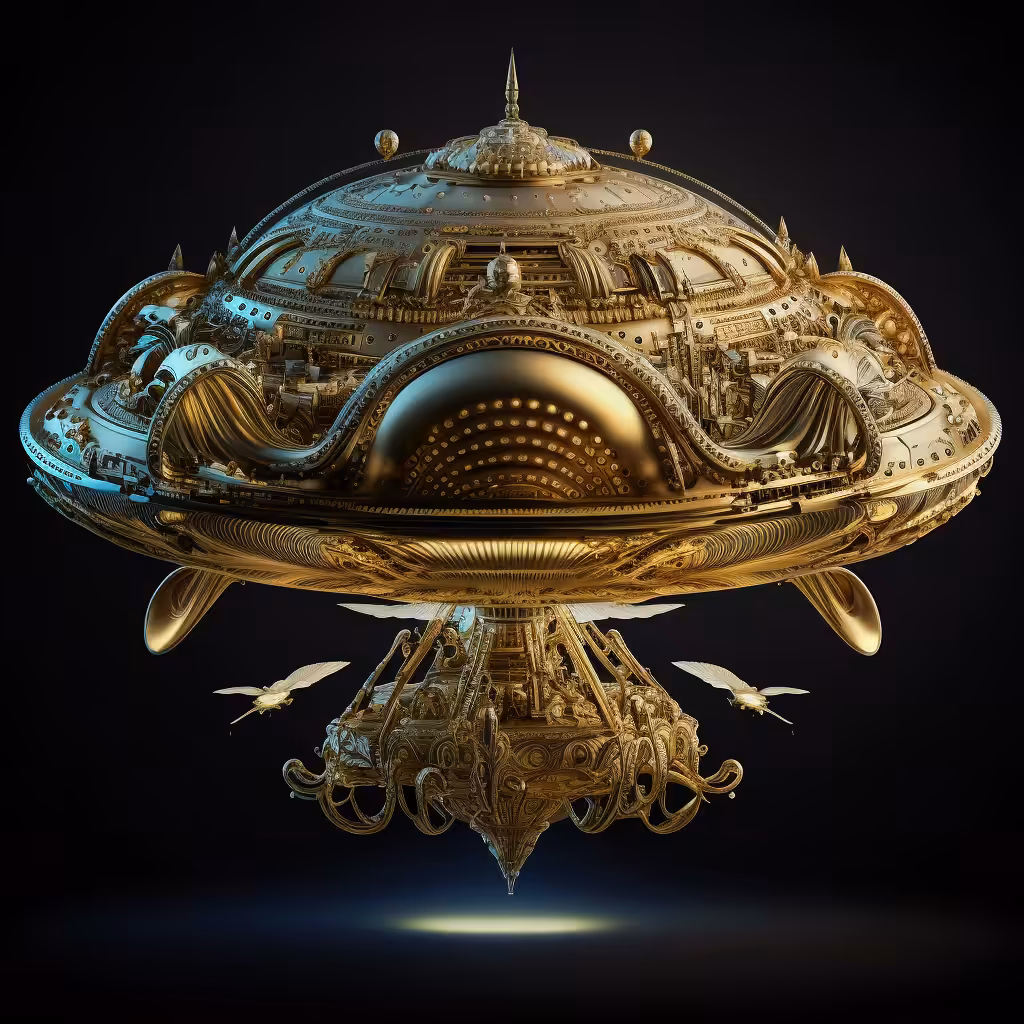 ALIEN MOTHERSHIP CITY LIFE-LIKE DETAILED #1
