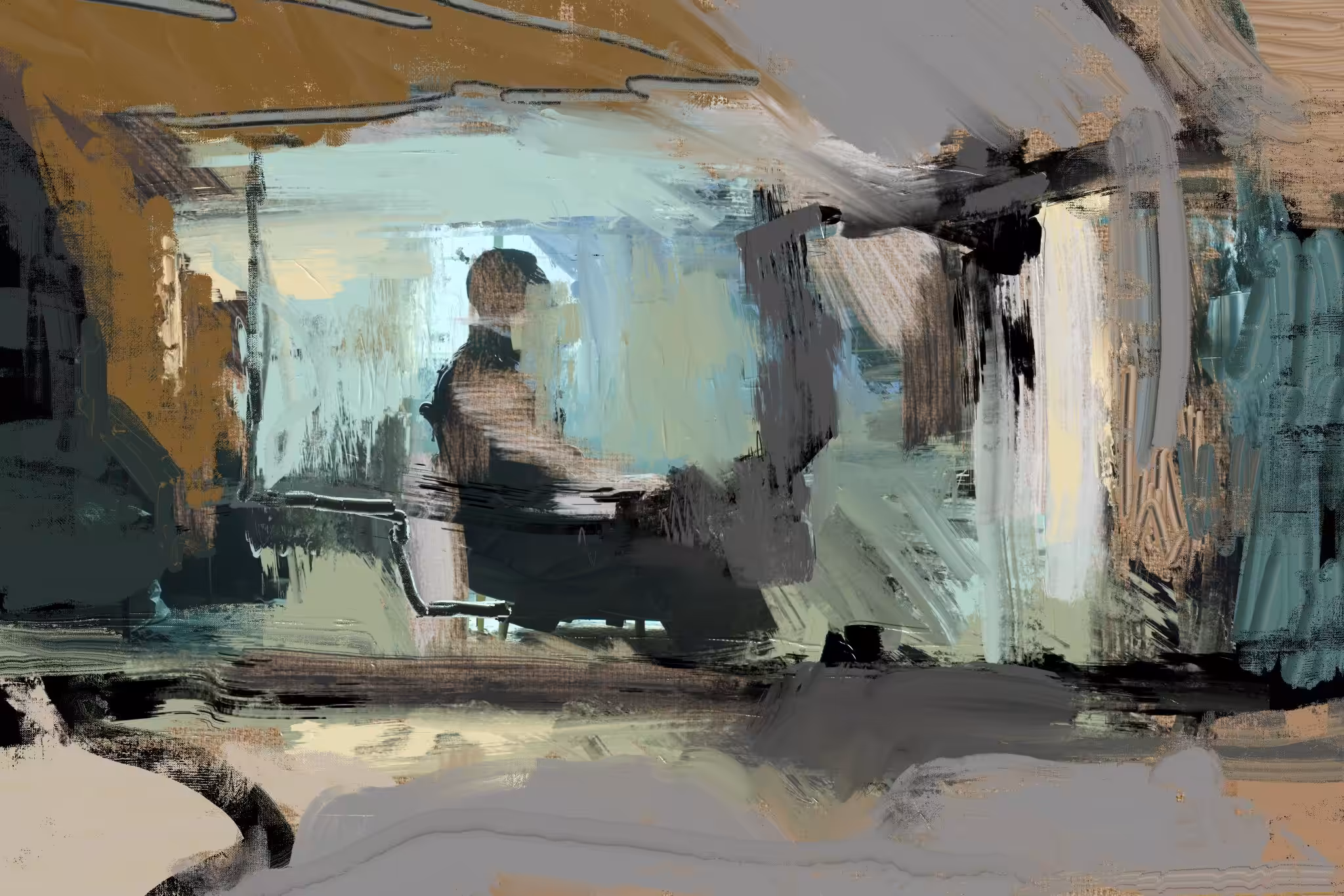 Man and Desk (Study)