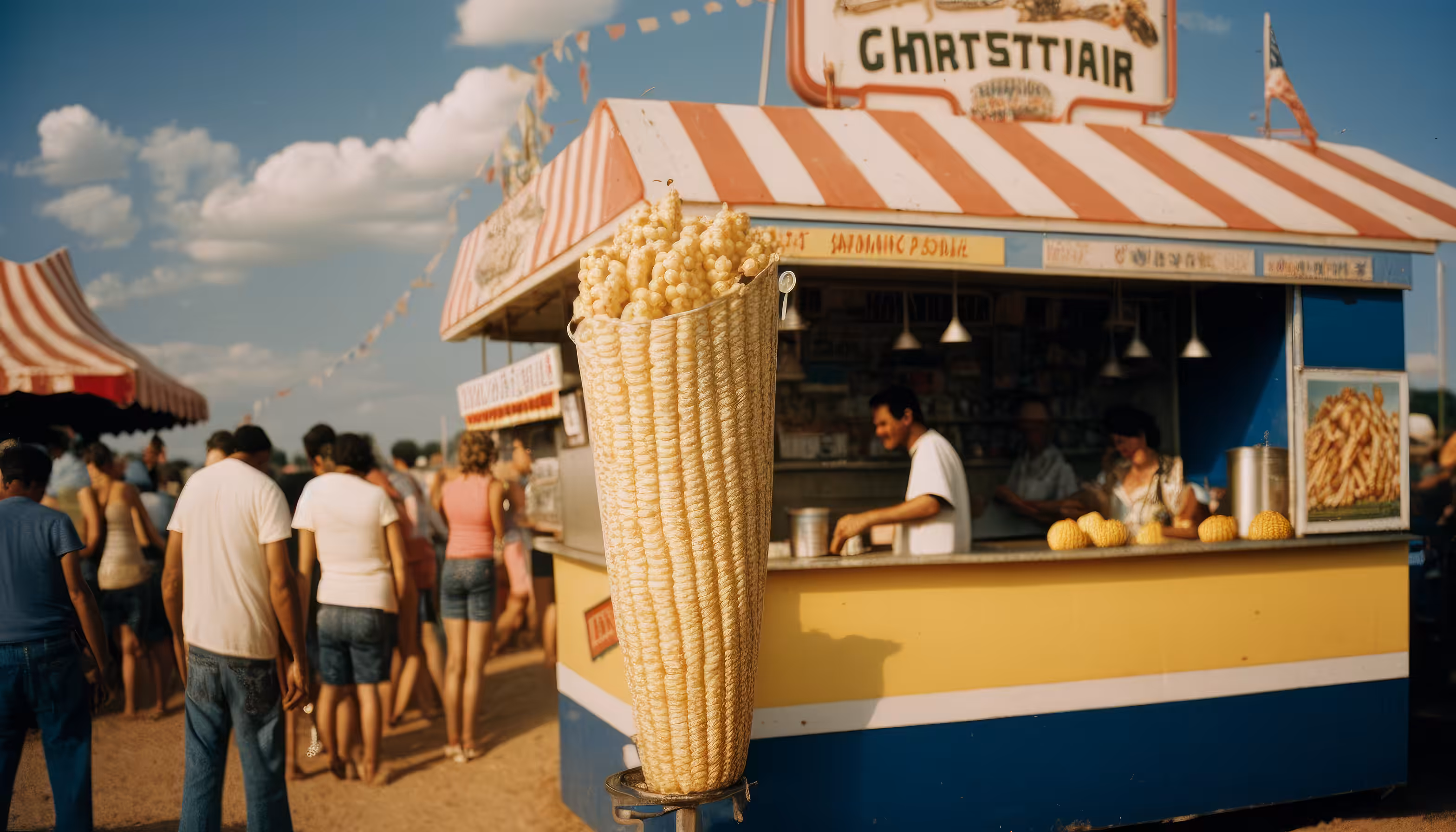 My corn brings all the fair goers to my stand
